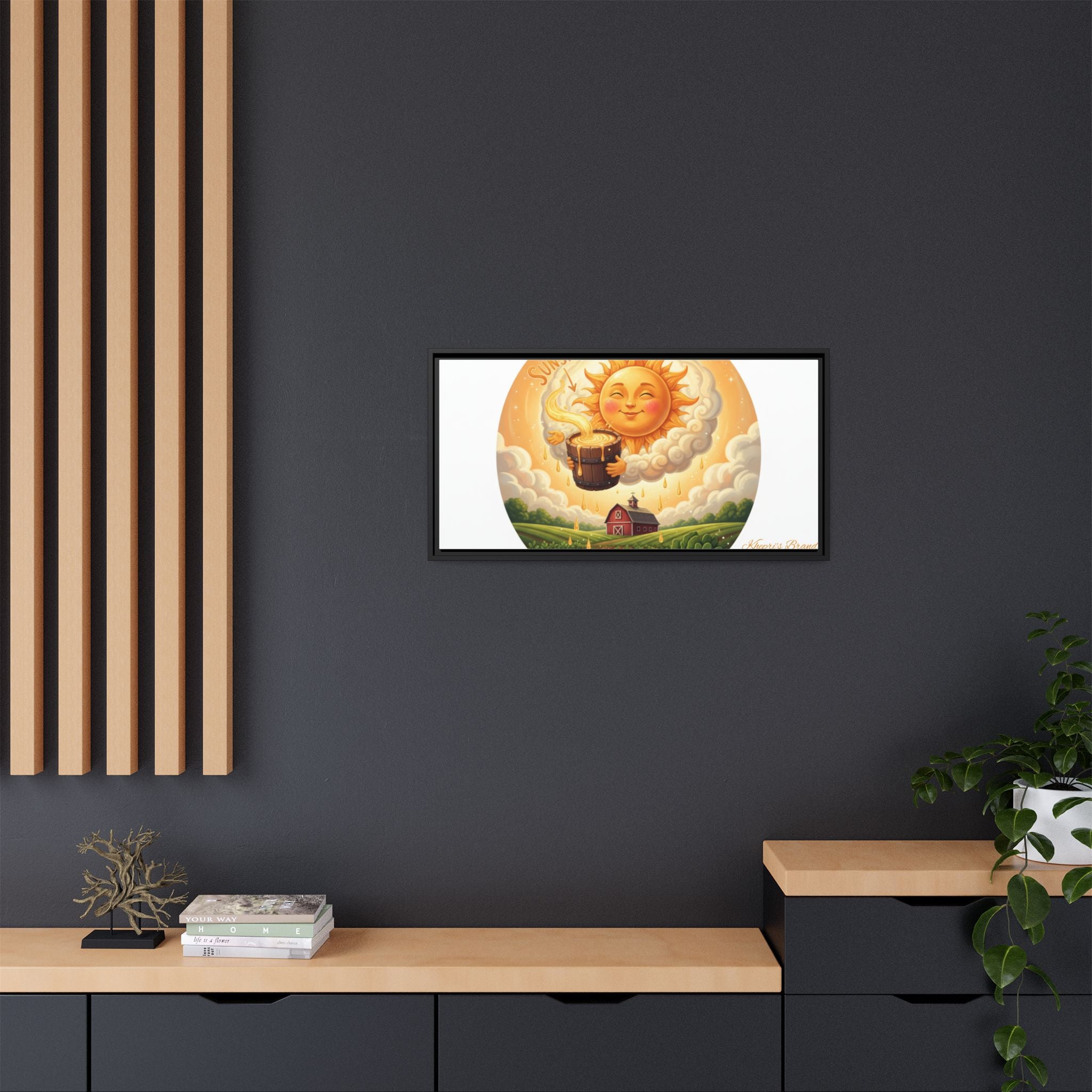 Sun Drip-Framed Matte Picture