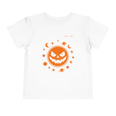 Halloween Toddler Tee, Short Sleeve Kids Shirt, Spooky Pumpkin Graphic, Toddler Halloween Outfit, Cute Fall Clothing