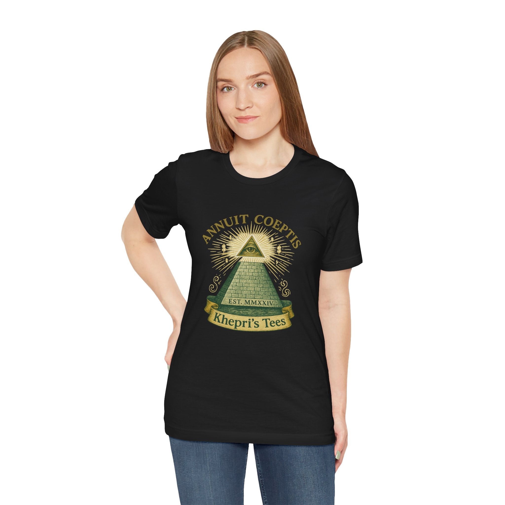 Sun God Money Graphic Tee — Dollar Bill Inspired Design