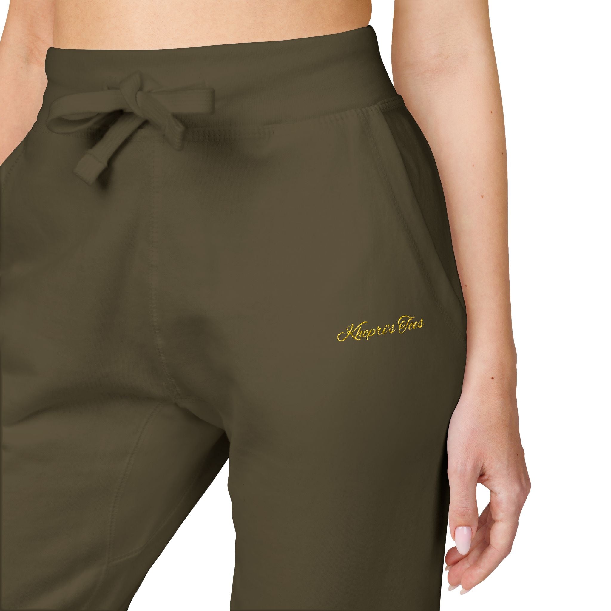 Cozy Unisex Fleece Sweatpants with Embroidery, Perfect for Lounging, Outdoor Activities, Gift for Him/Her, Personalized Relaxation Wear