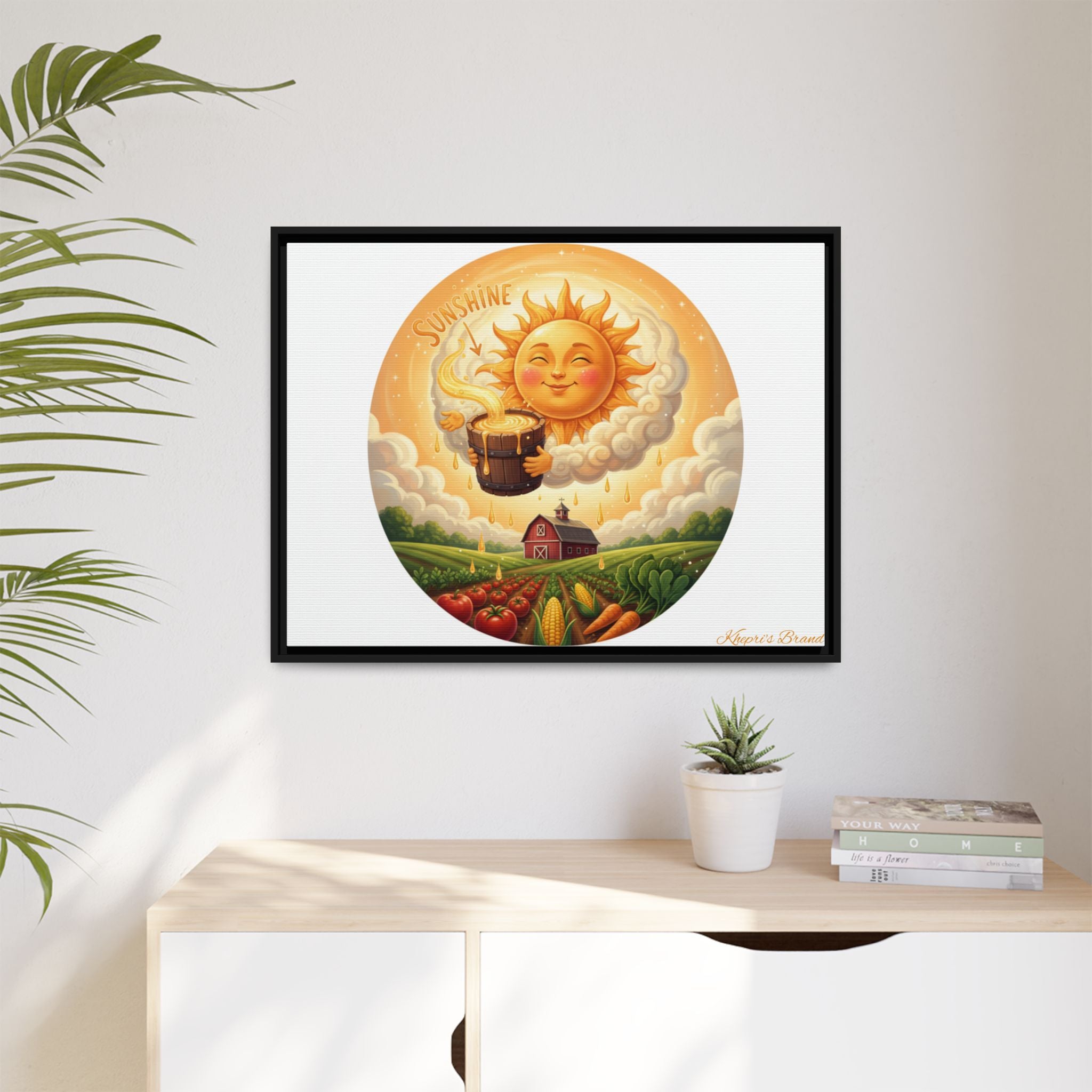 Sun Drip-Framed Matte Picture