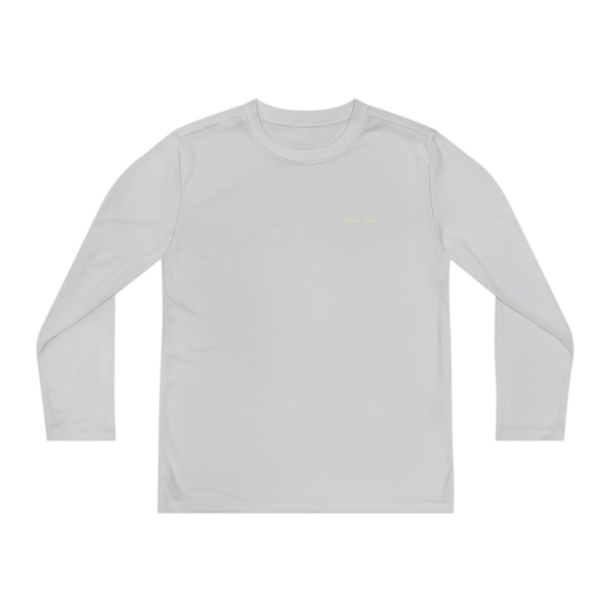 Eclipse-Youth Long Sleeve Tee — Minimal Gold Circle Back Logo