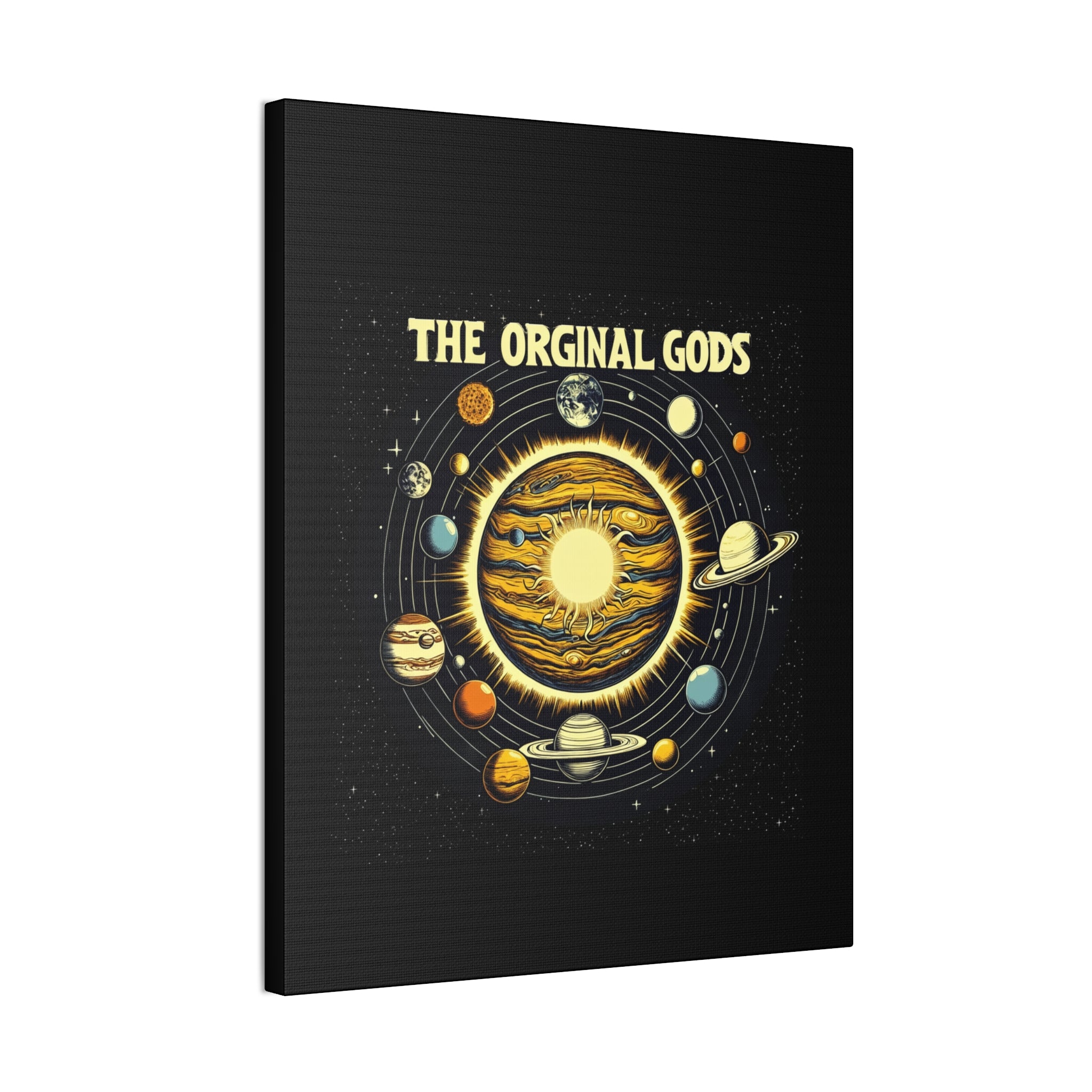 "The Original Gods" Canvas Wall Art — Classic Planetary Picture