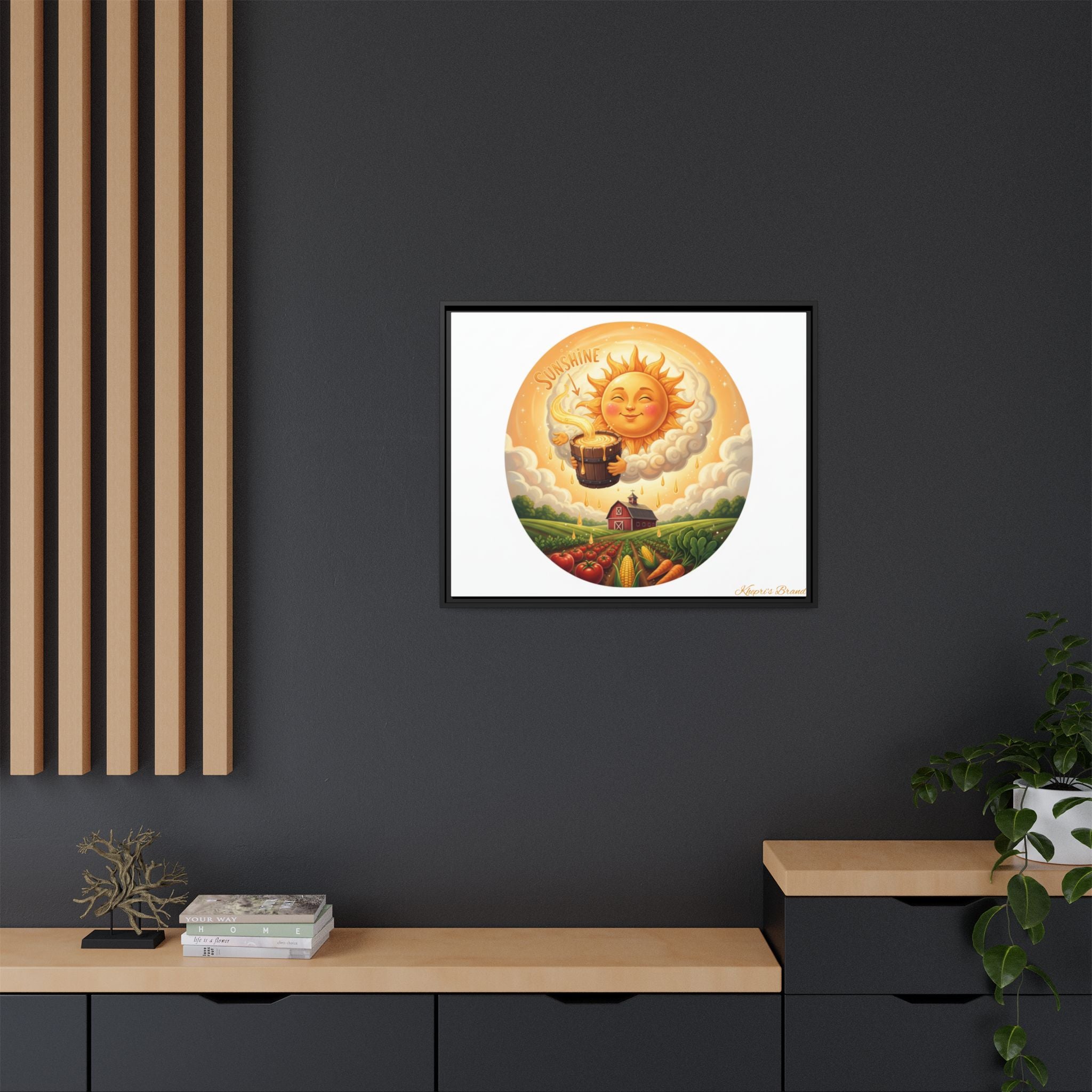 Sun Drip-Framed Matte Picture