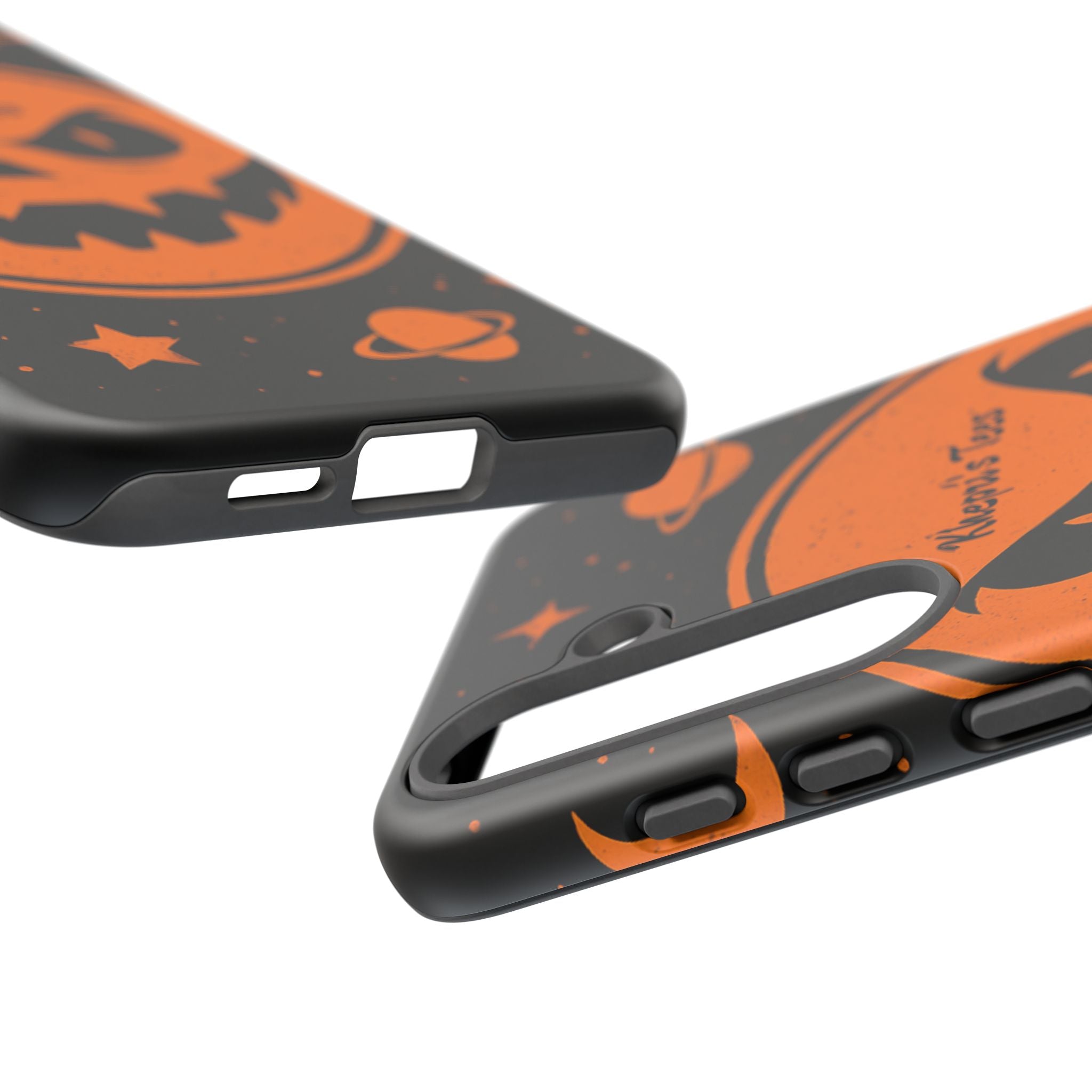 Halloween Monster Sun Phone Case, Spooky Cell Phone Cover, Tough Case for Halloween Lovers, Galaxy Print Phone Accessory, Kids & Adults Gift