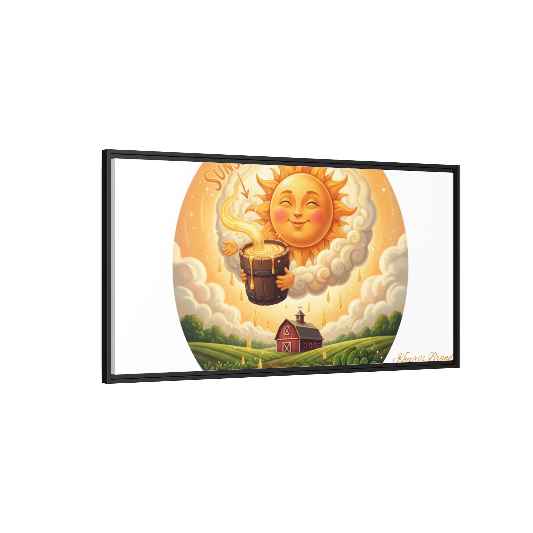 Sun Drip-Framed Matte Picture