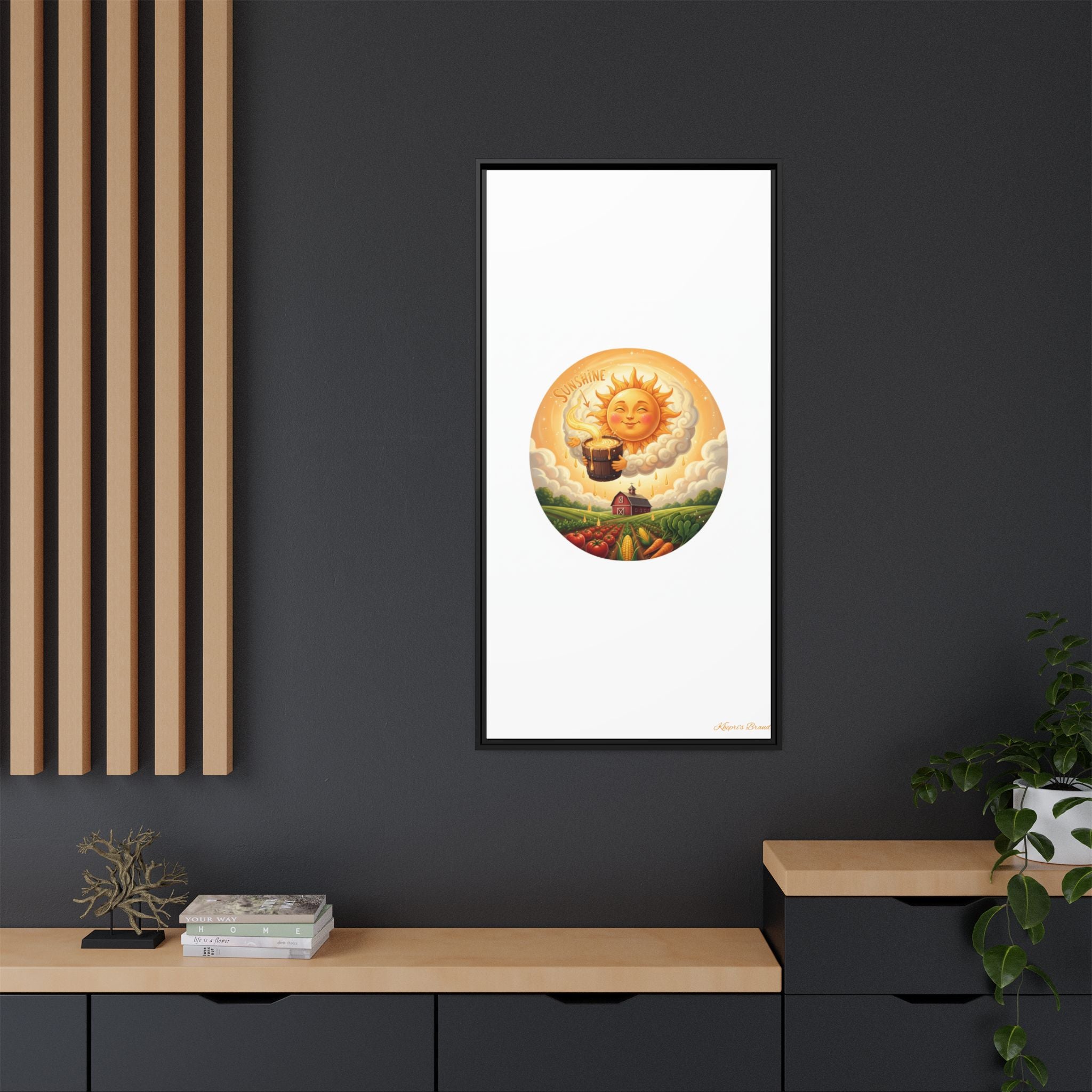 Sun Drip-Framed Matte Picture