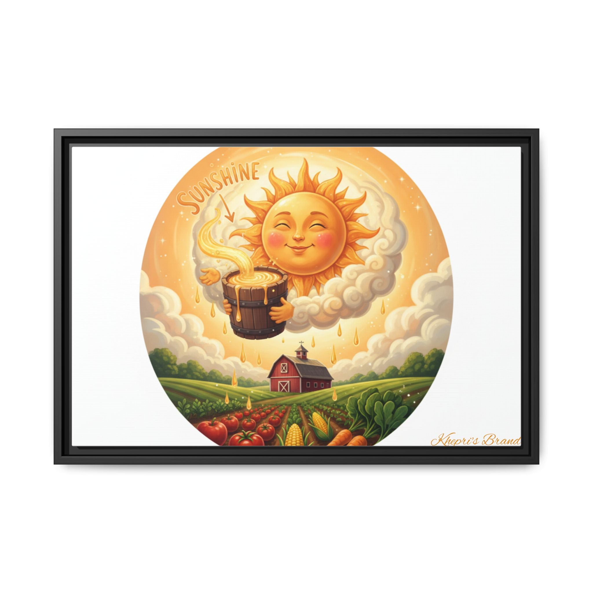 Sun Drip-Framed Matte Picture
