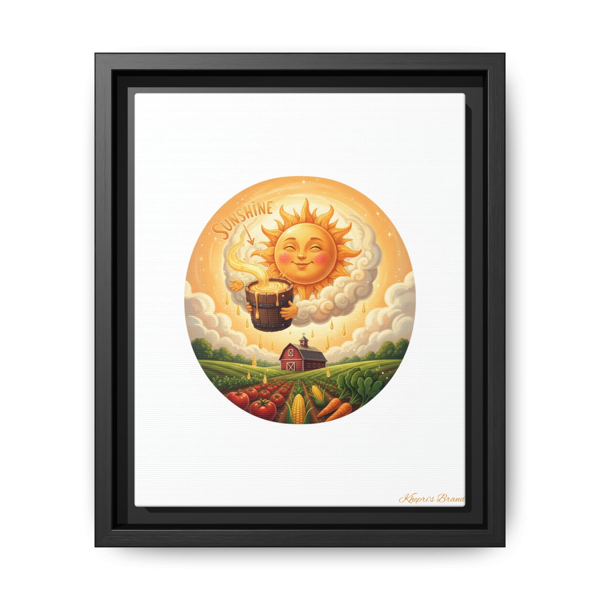 Sun Drip-Framed Matte Picture