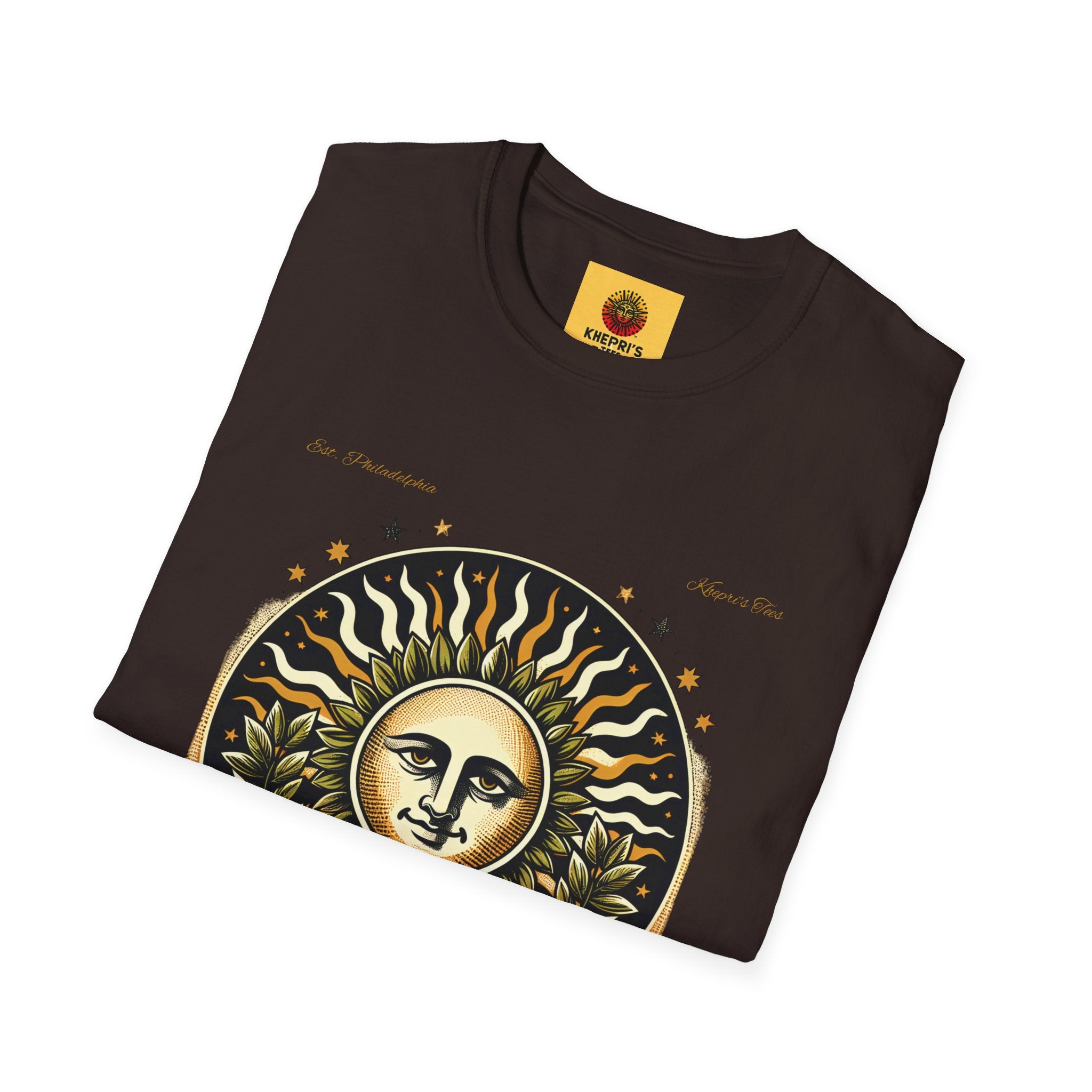Ceasar Sunshine Unisex T-Shirt, Vintage Style Tee, Bohemian Gift, Astrology Apparel, Summer Clothing, Festival Wear