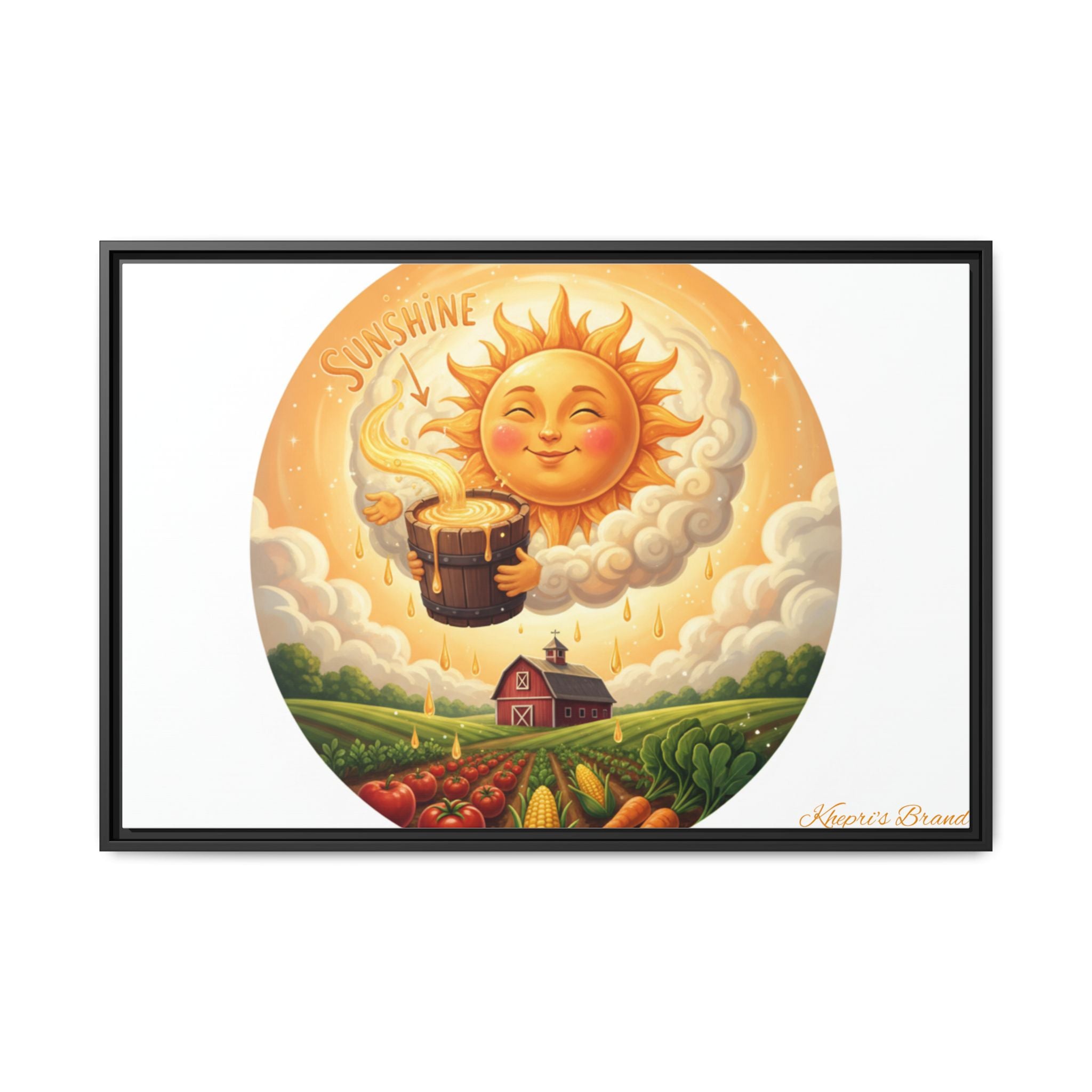 Sun Drip-Framed Matte Picture