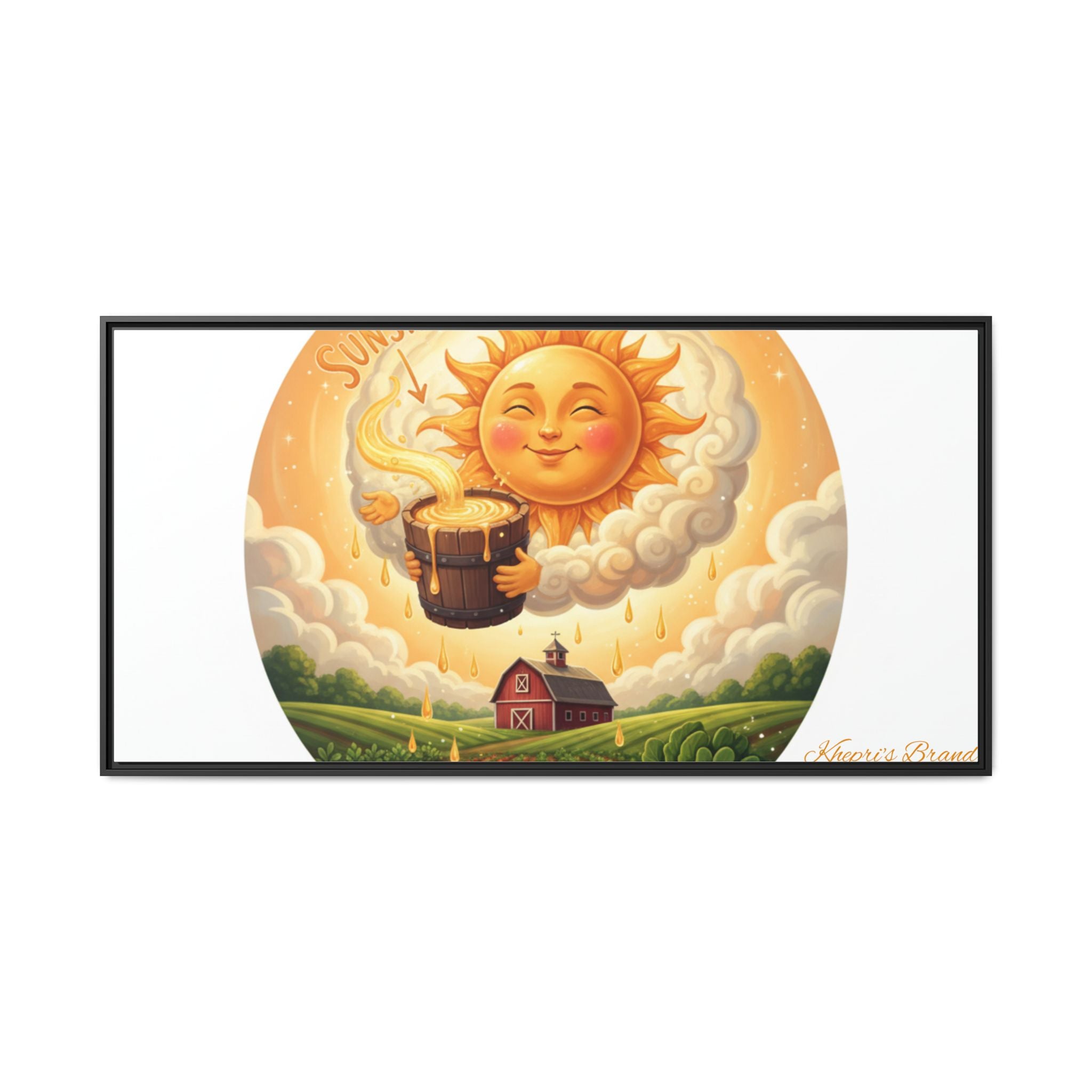 Sun Drip-Framed Matte Picture