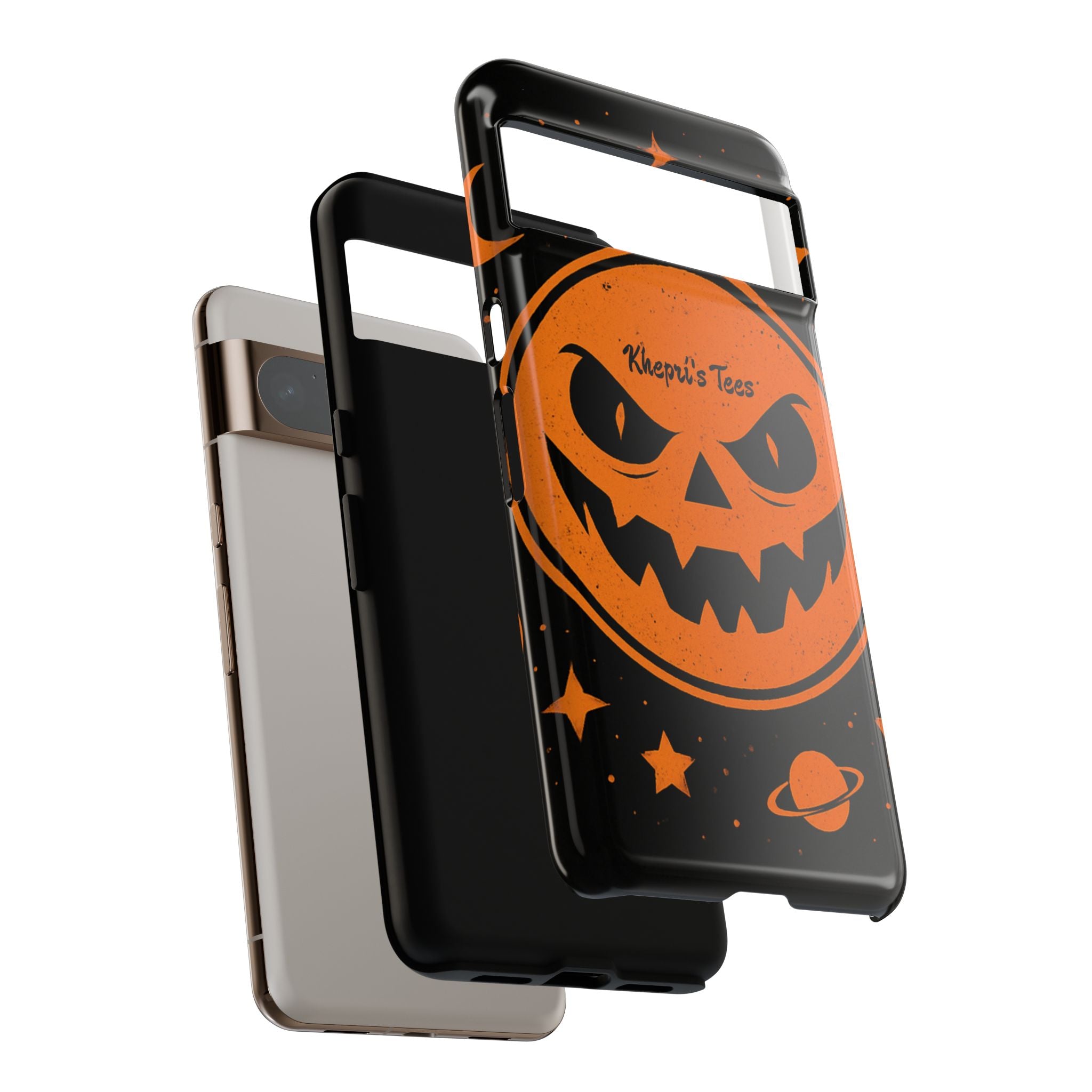 Halloween Phone Case, Spooky Cell Phone Cover, Tough Case for Halloween Lovers, Galaxy Print Phone Accessory, Kids & Adults Gift
