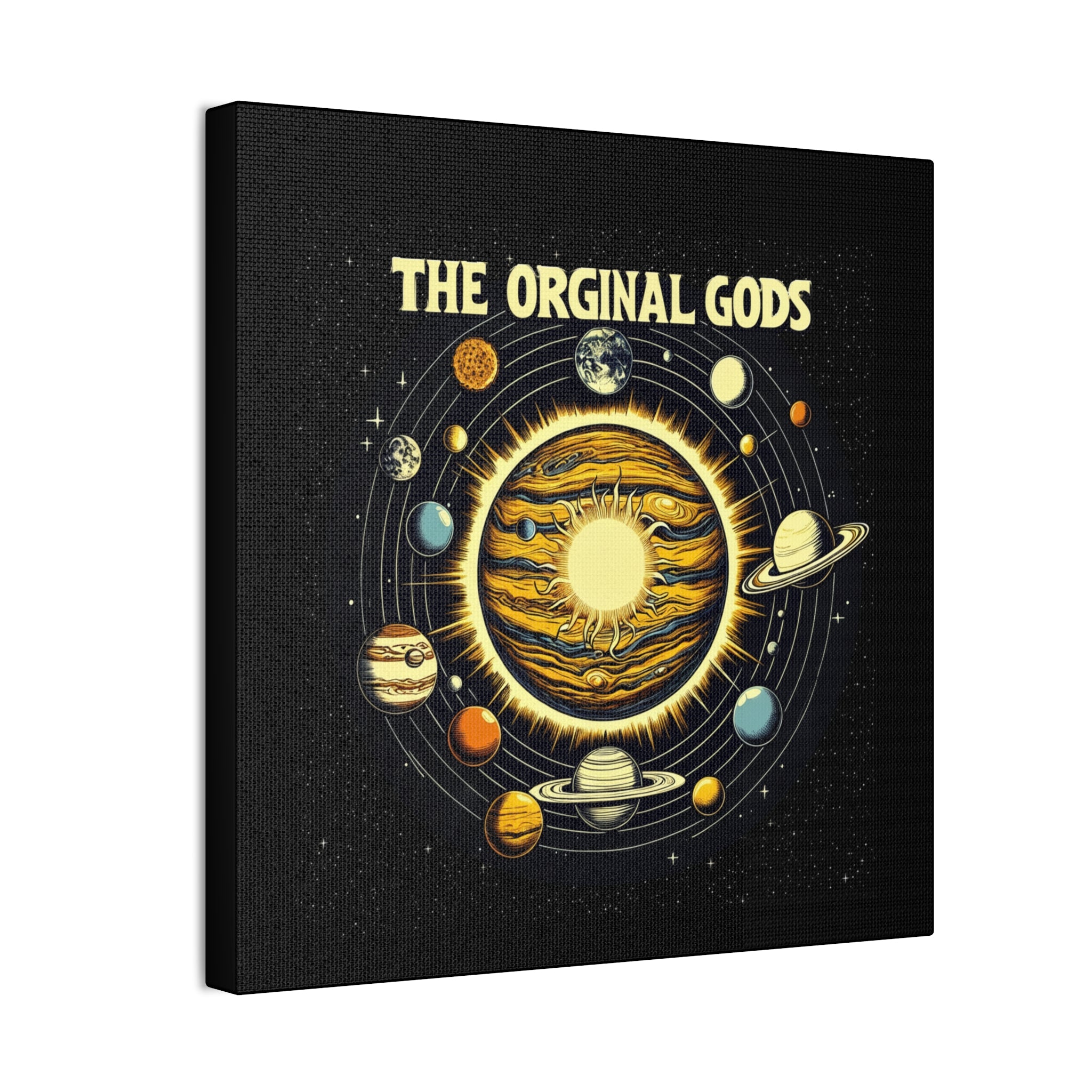 "The Original Gods" Canvas Wall Art — Classic Planetary Picture