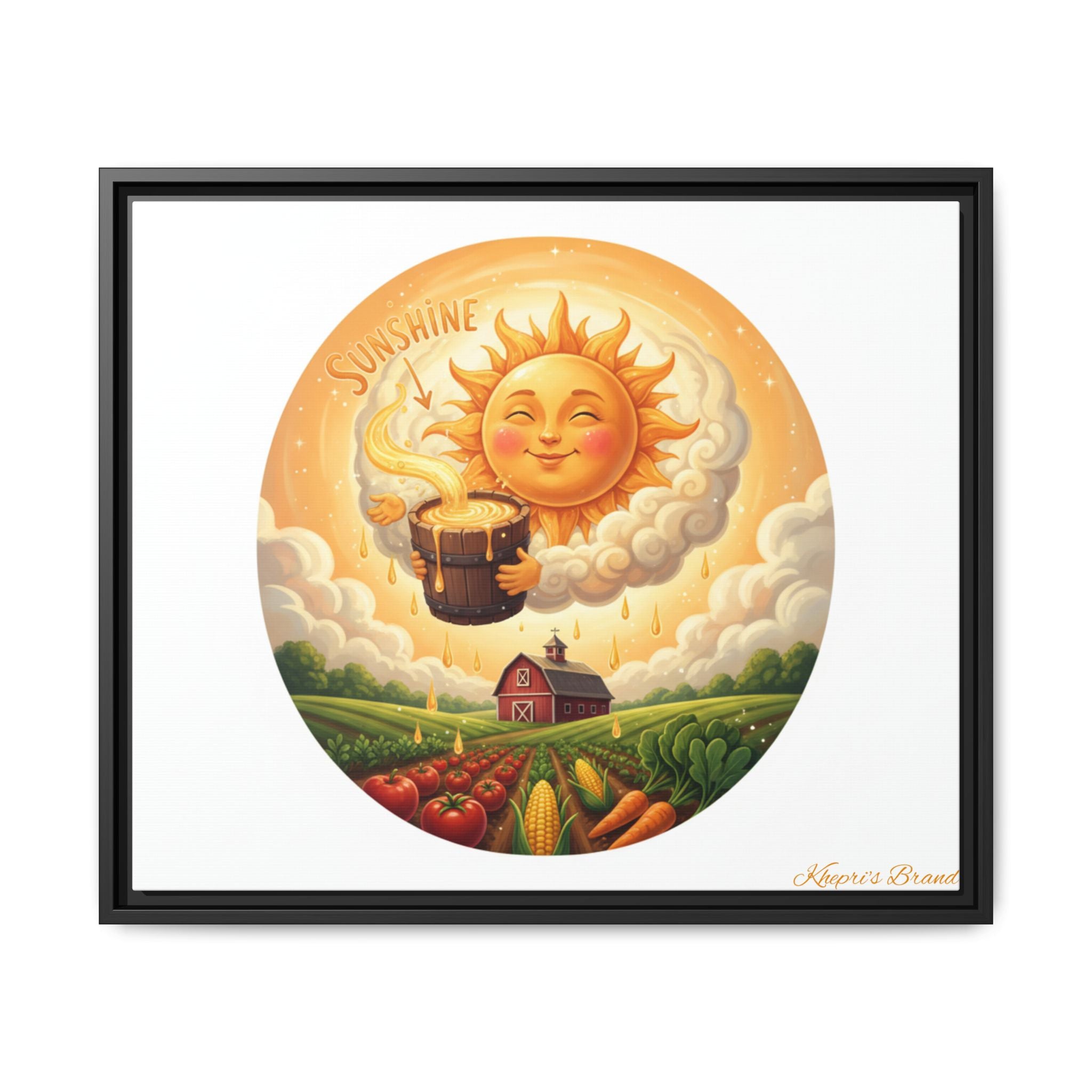 Sun Drip-Framed Matte Picture
