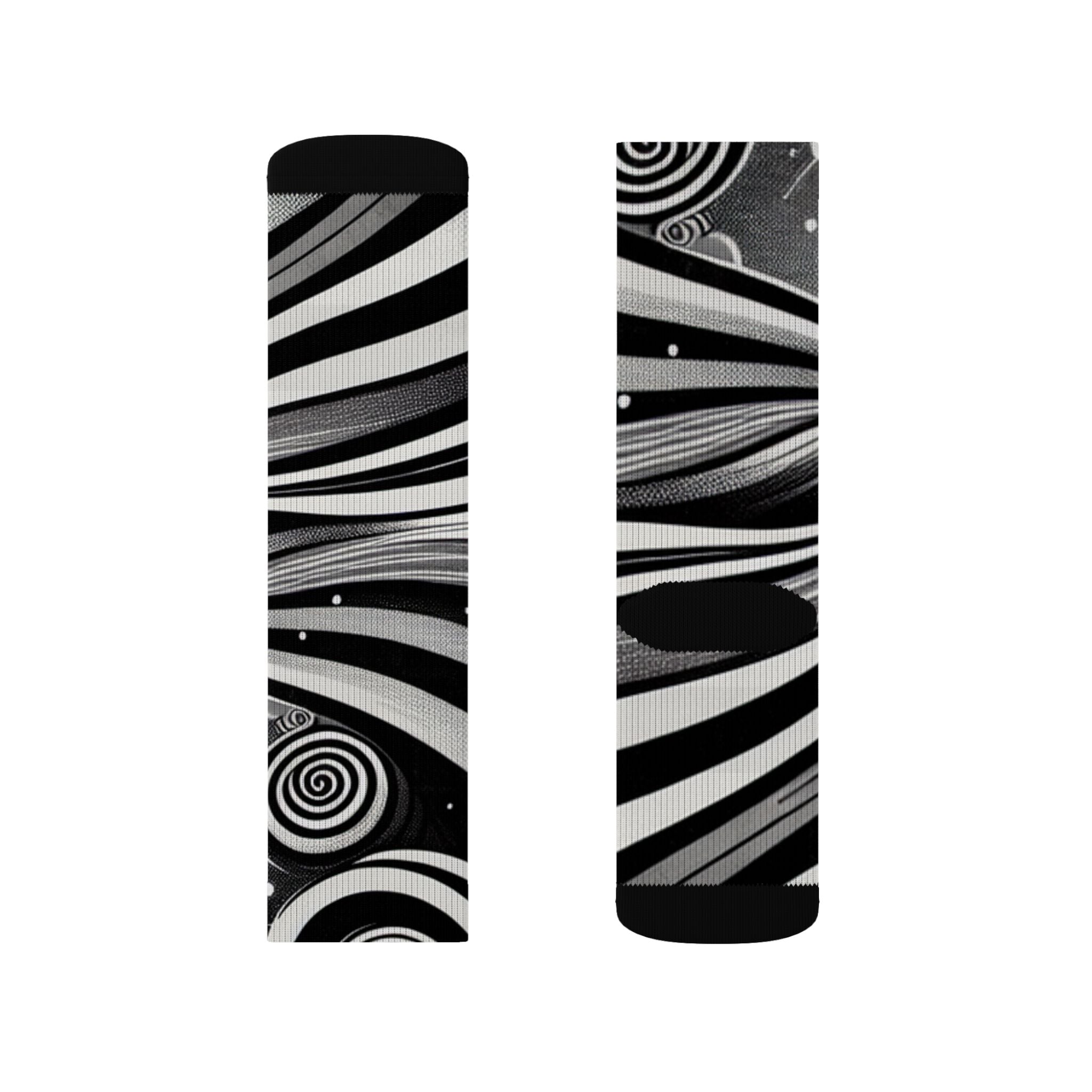 Blaq Stars- Socks, Unique Sublimation Socks for Astronomers, Gift for Space Lovers, Black and White Starry Design, Stylish [...]