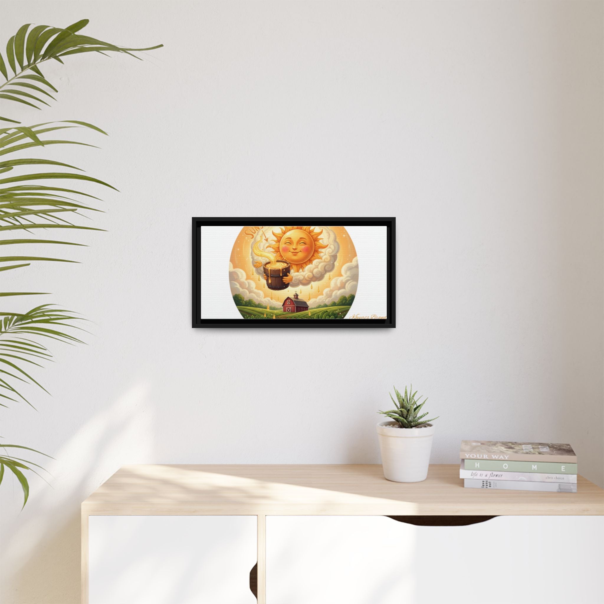 Sun Drip-Framed Matte Picture