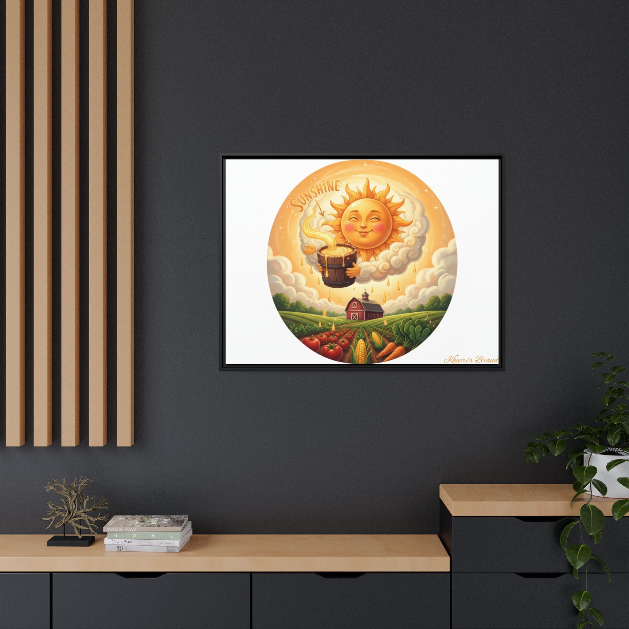 Sun Drip-Framed Matte Picture