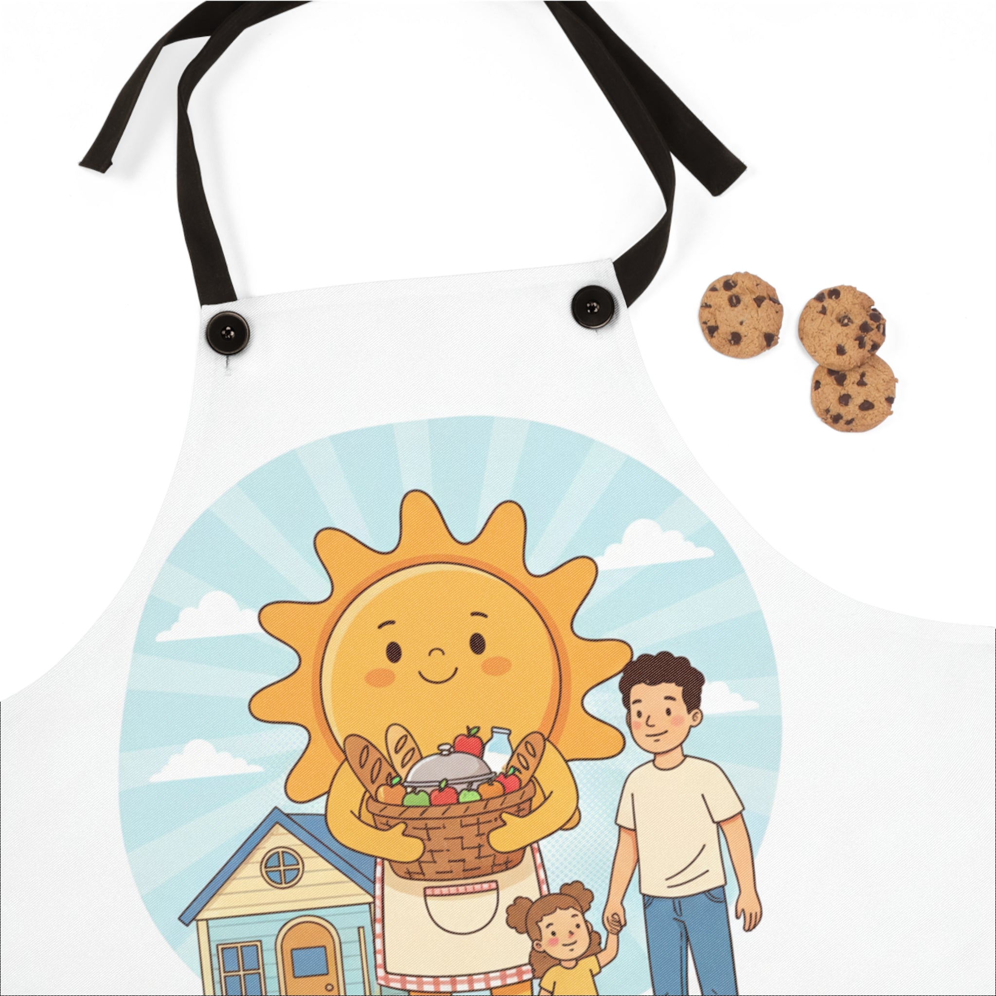 Khepri’s Sunny Family Kitchen Apron(B) — 'Sun Providing Food' Nursing & Cooking Apron