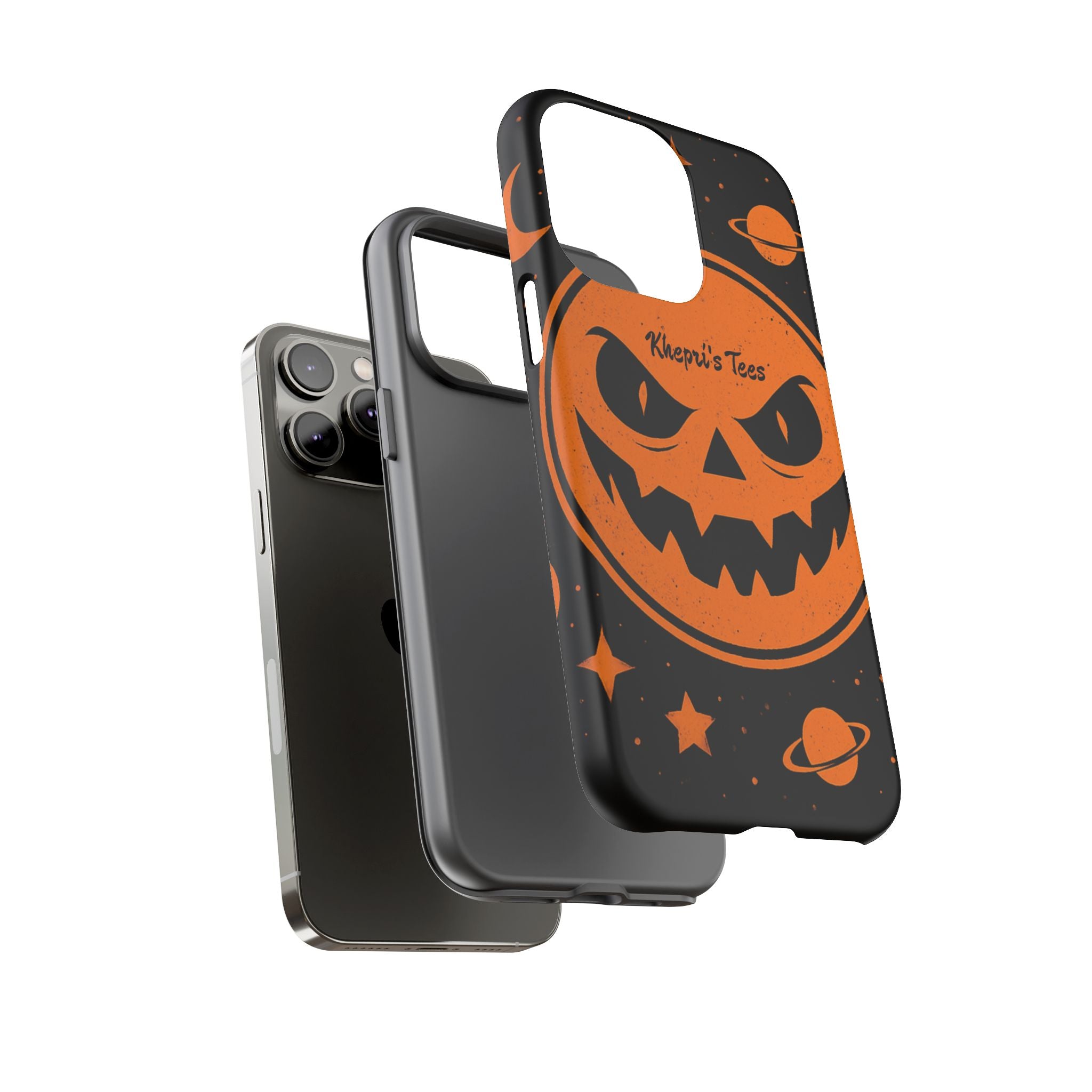 Halloween Phone Case, Spooky Cell Phone Cover, Tough Case for Halloween Lovers, Galaxy Print Phone Accessory, Kids & Adults Gift