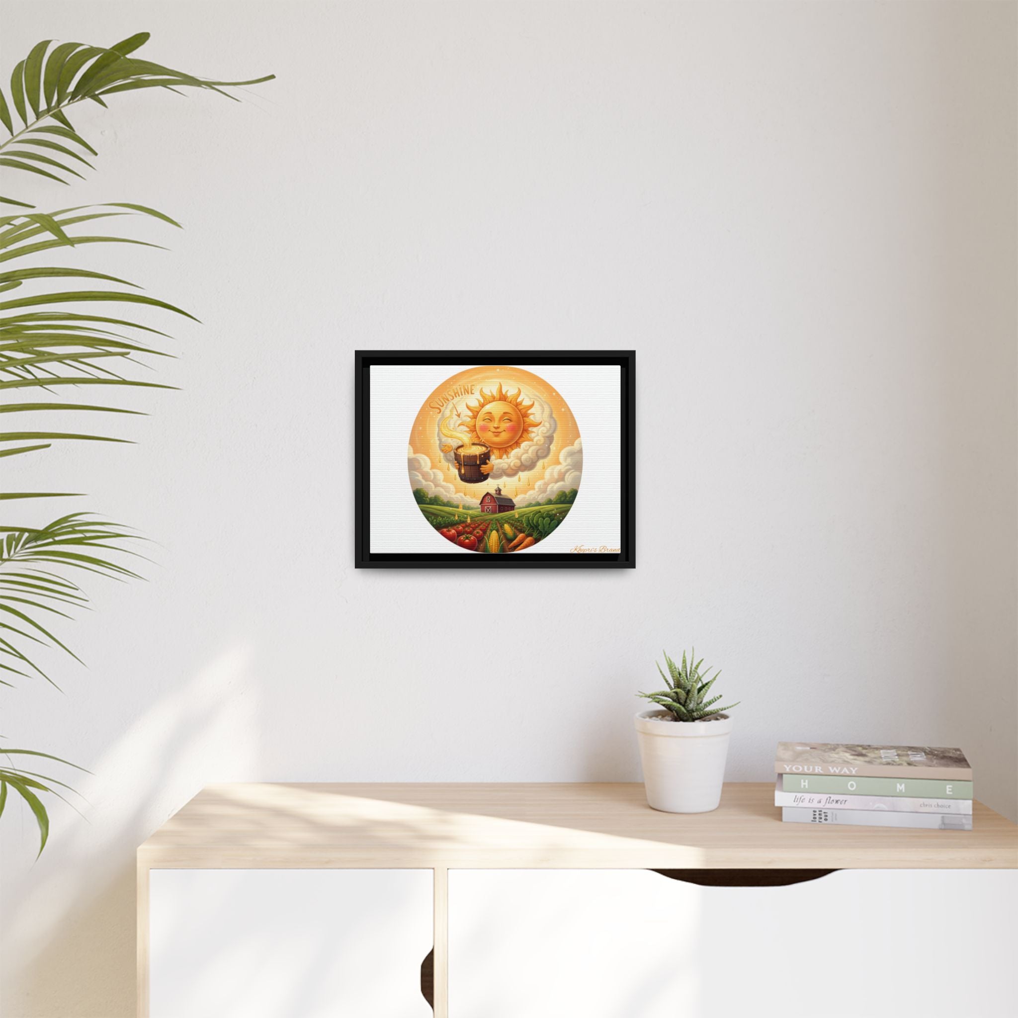 Sun Drip-Framed Matte Picture