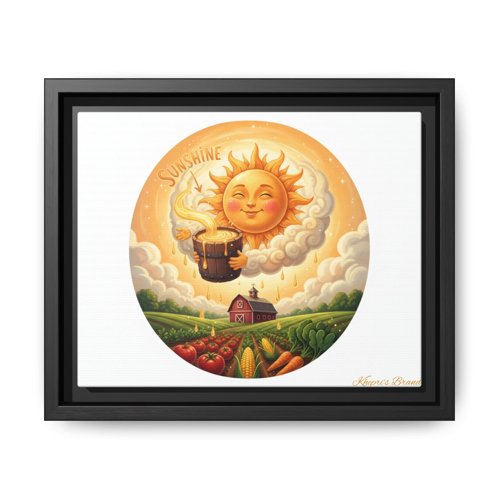 Sun Drip-Framed Matte Picture