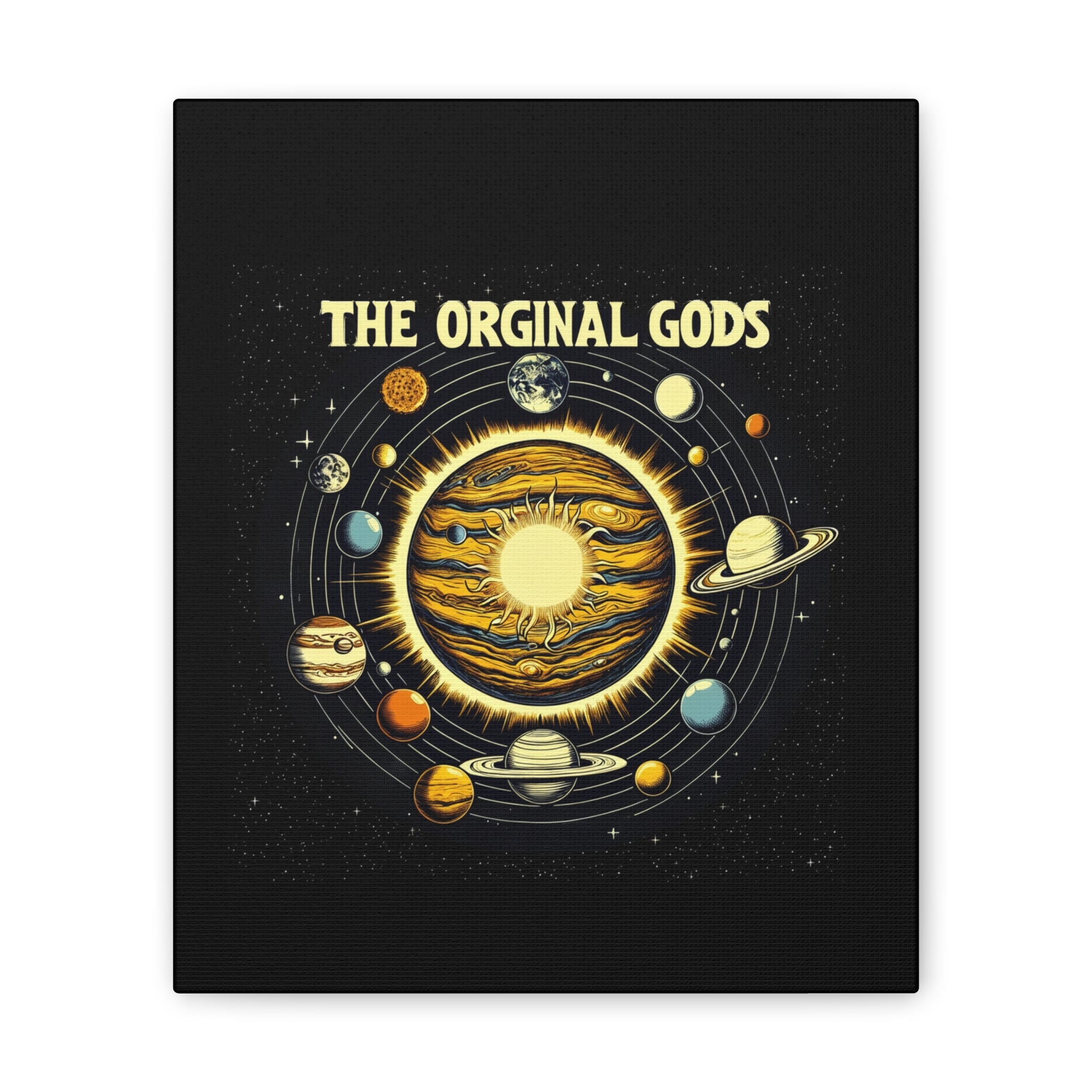 "The Original Gods" Canvas Wall Art — Classic Planetary Picture