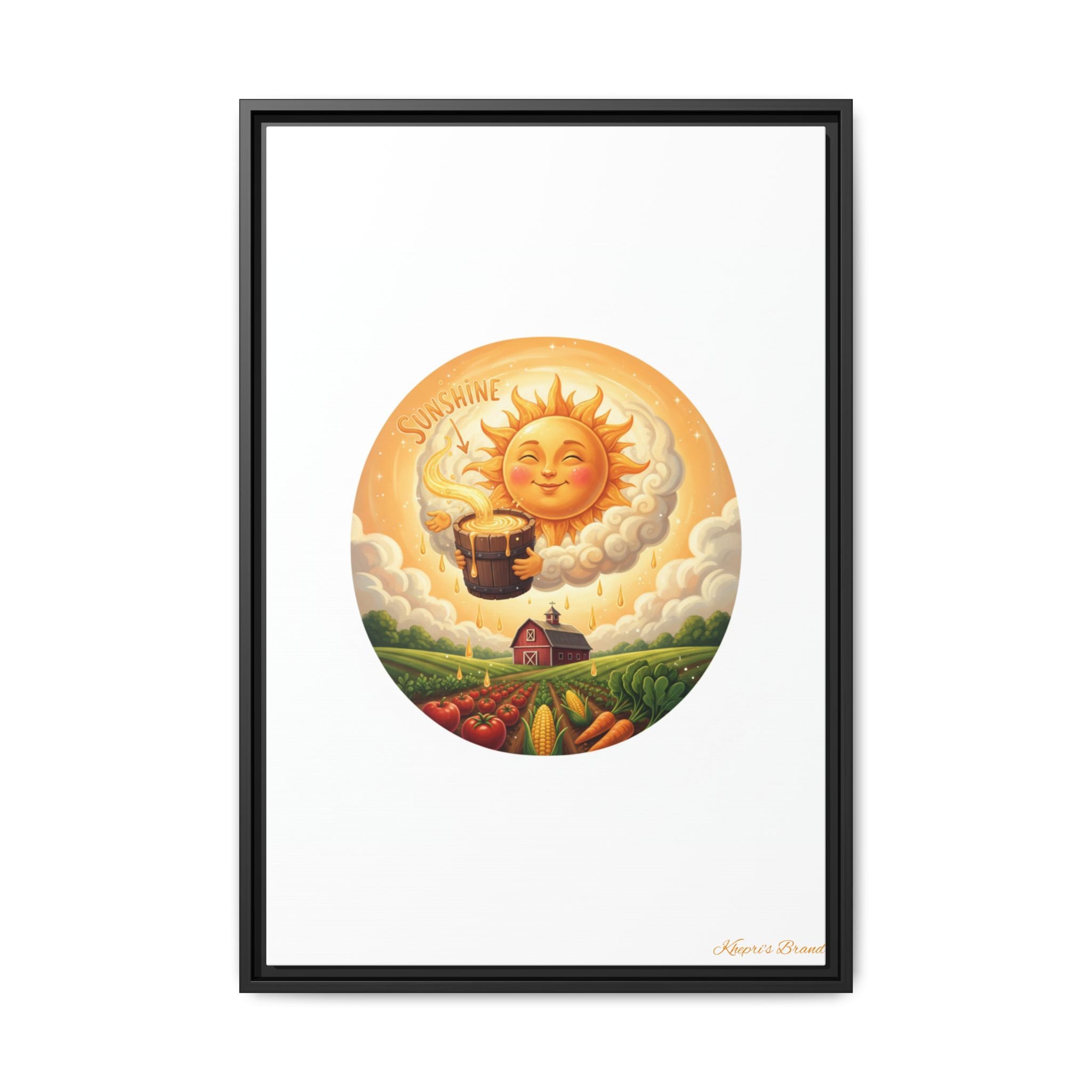 Sun Drip-Framed Matte Picture