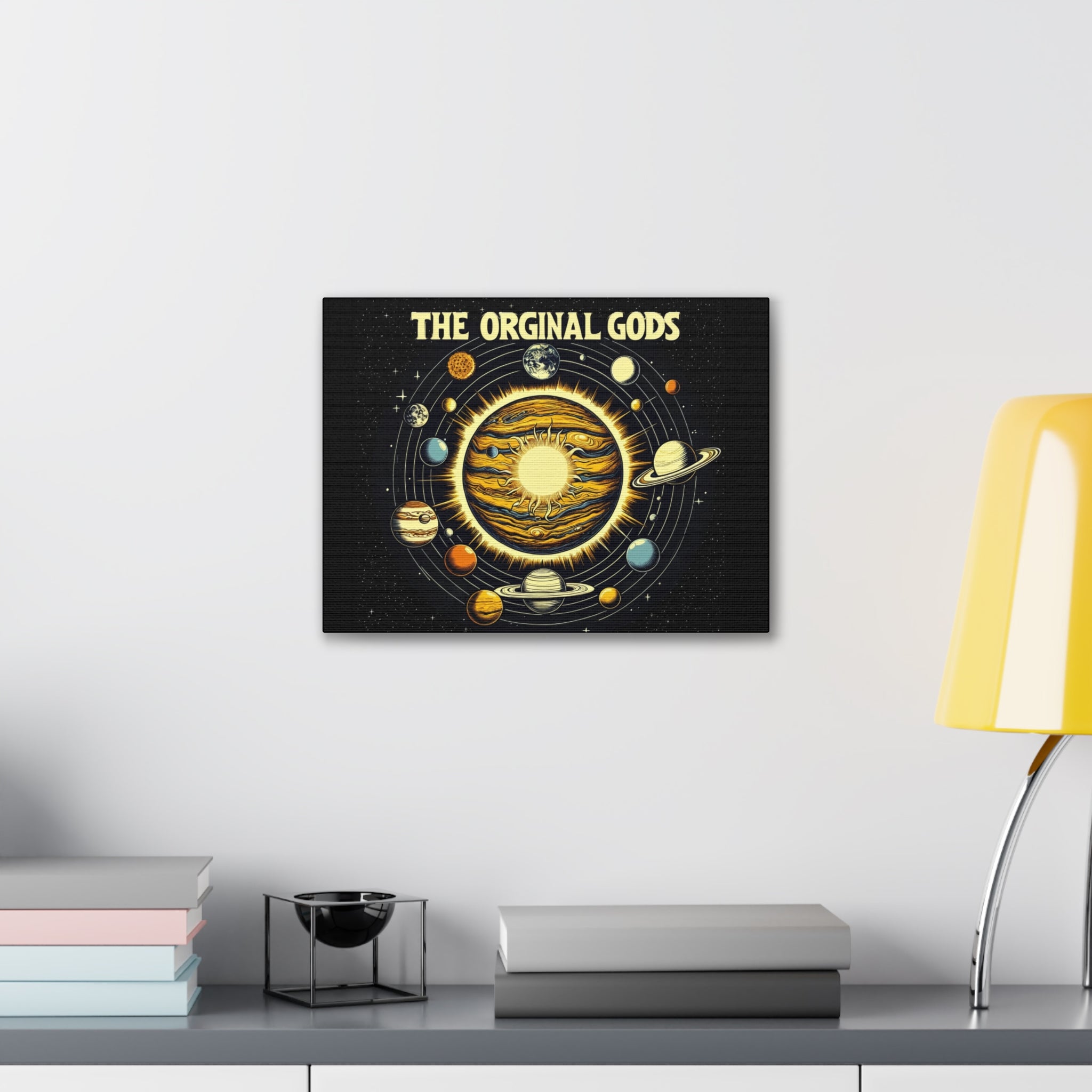 "The Original Gods" Canvas Wall Art — Classic Planetary Picture