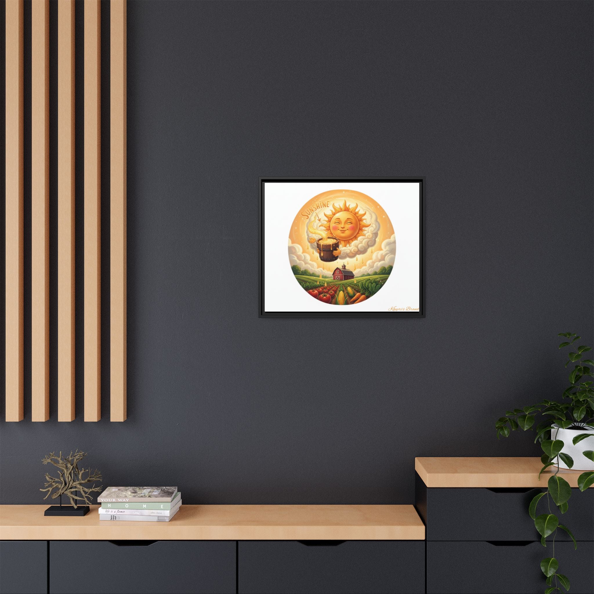 Sun Drip-Framed Matte Picture