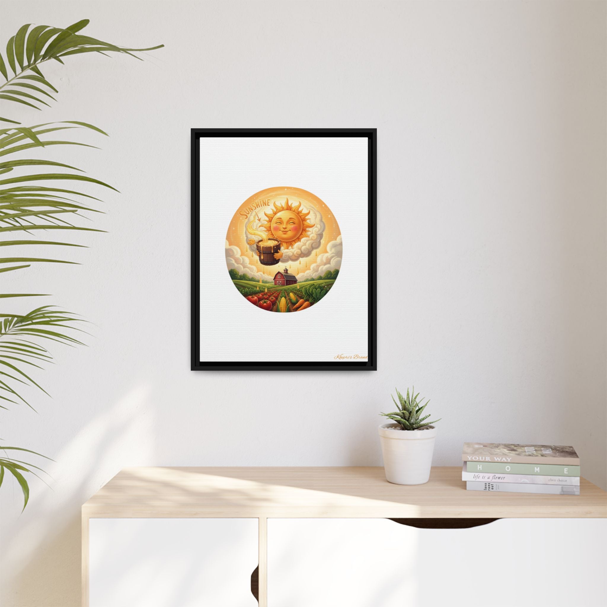 Sun Drip-Framed Matte Picture