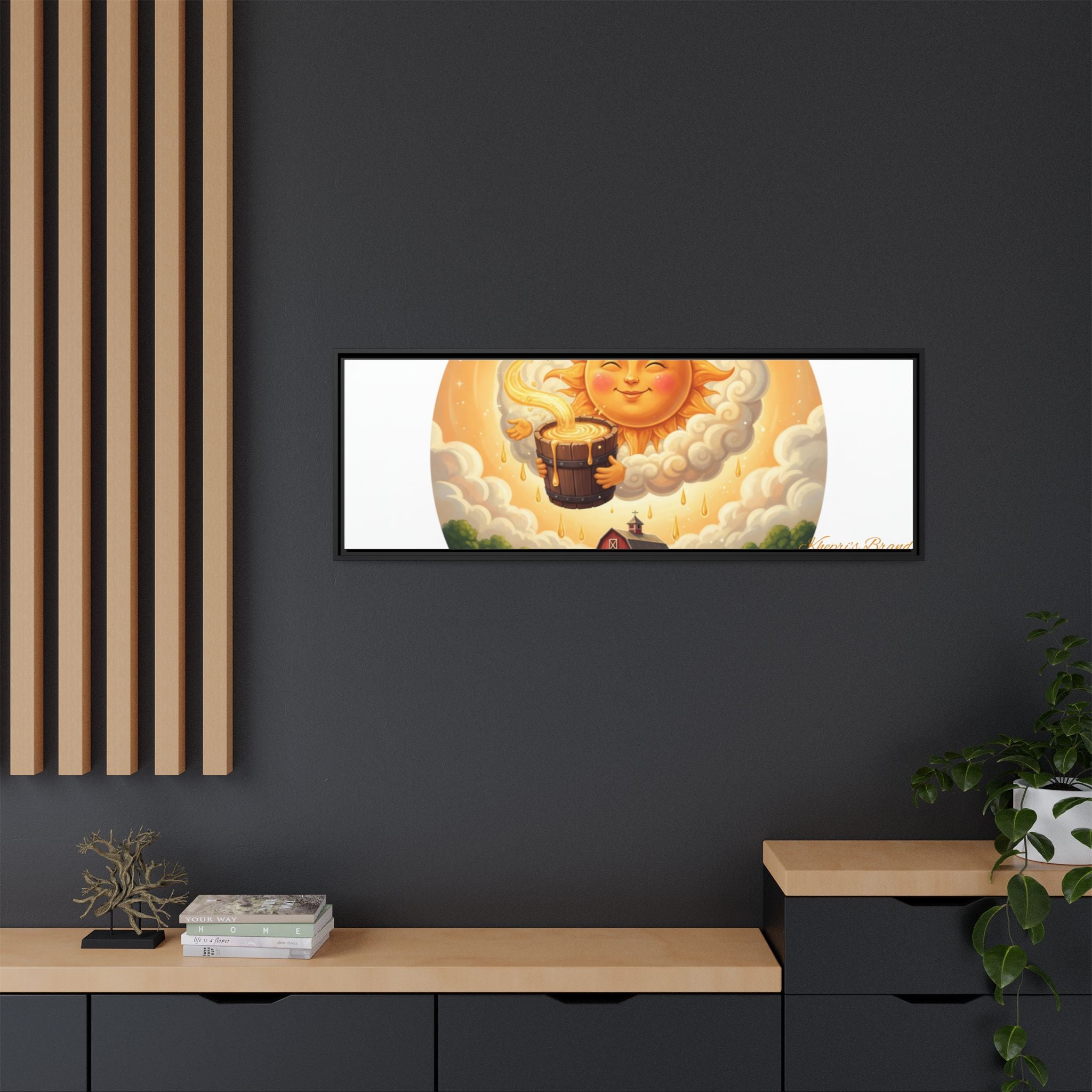 Sun Drip-Framed Matte Picture