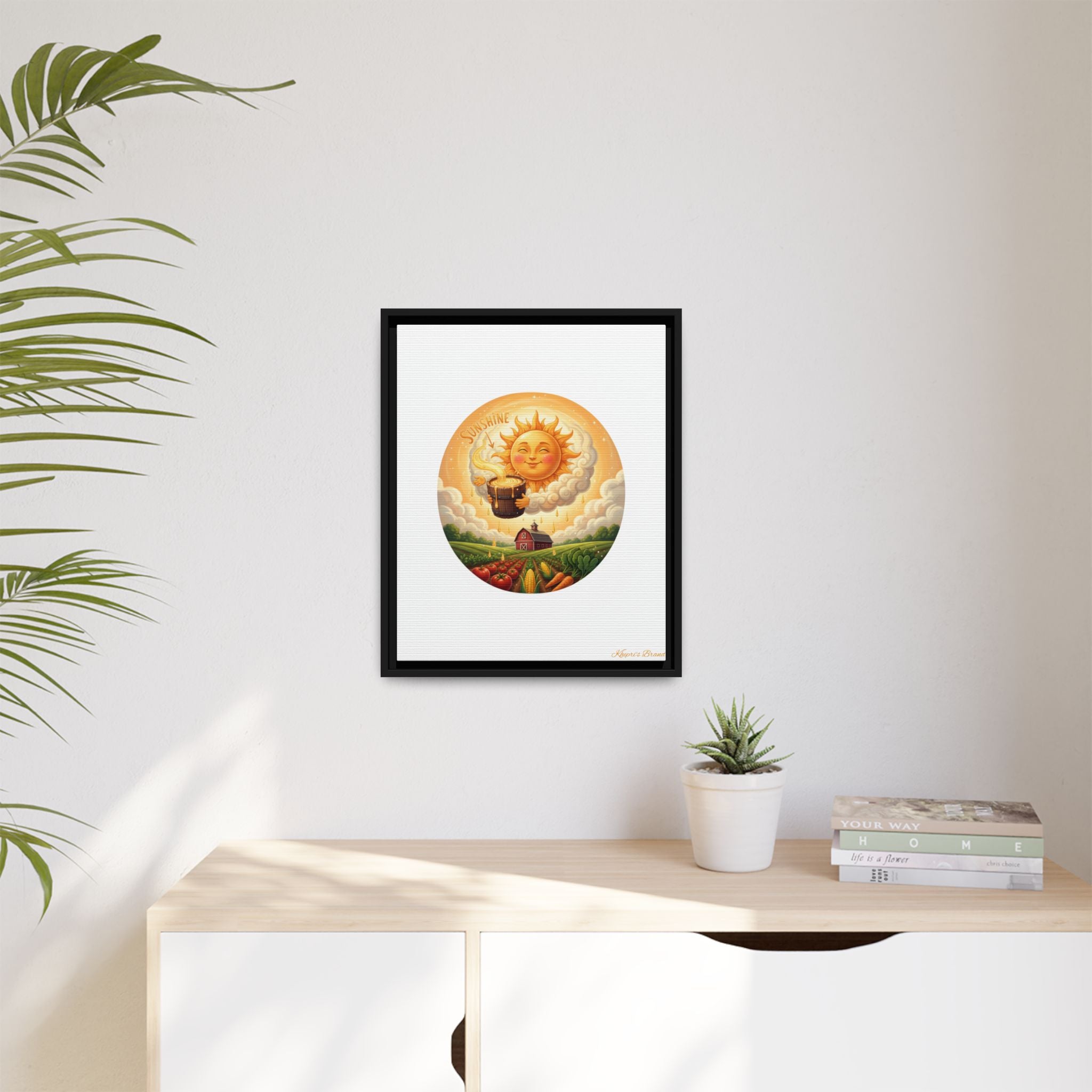 Sun Drip-Framed Matte Picture