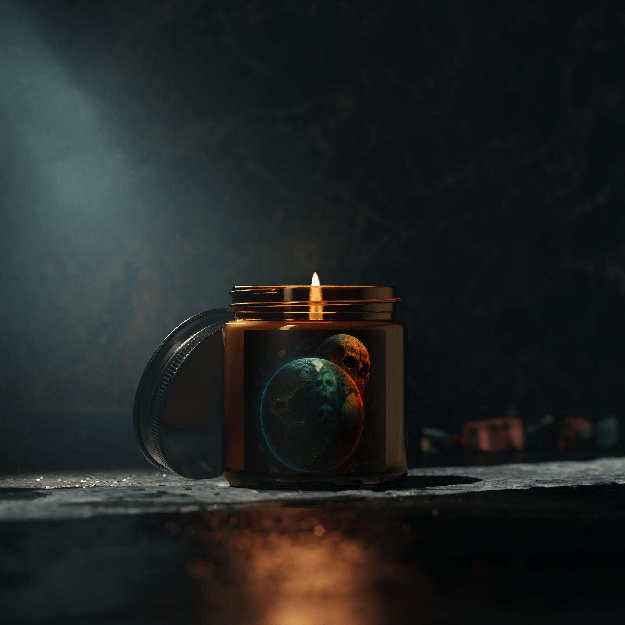 Monster Earth Monster Moon-Halloween  Scented Soy Candle, Autumn Decor, Cozy Home Fragrance, Spooky Gift, Fall Celebration