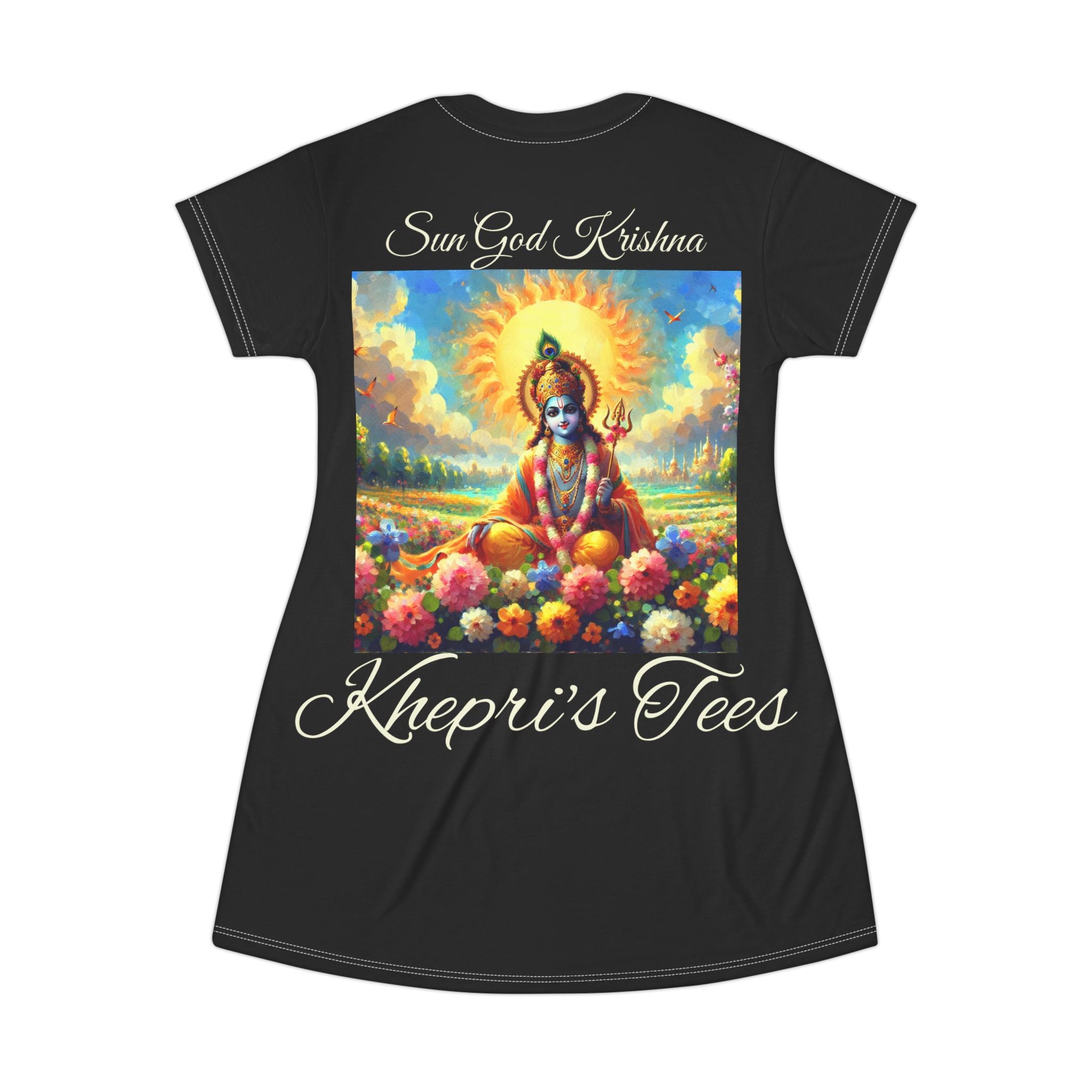 Sun God Krishna-T-Shirt Dress
