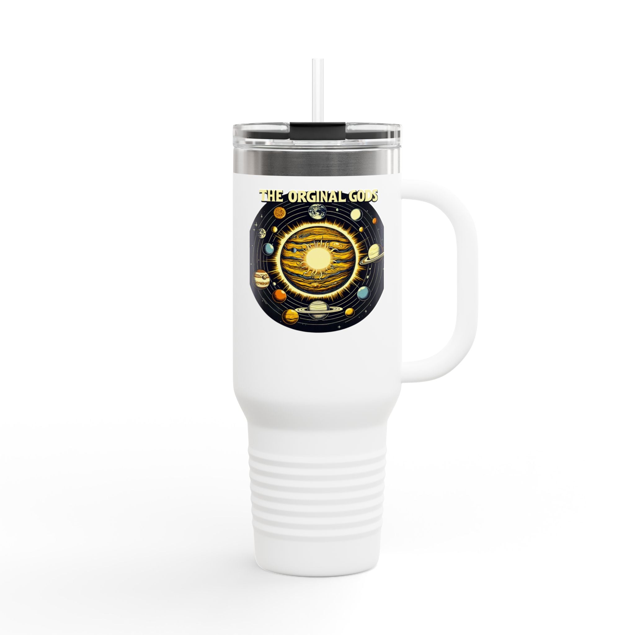 "The Original Gods" 40oz Insulated Travel Mug —Solar System Design