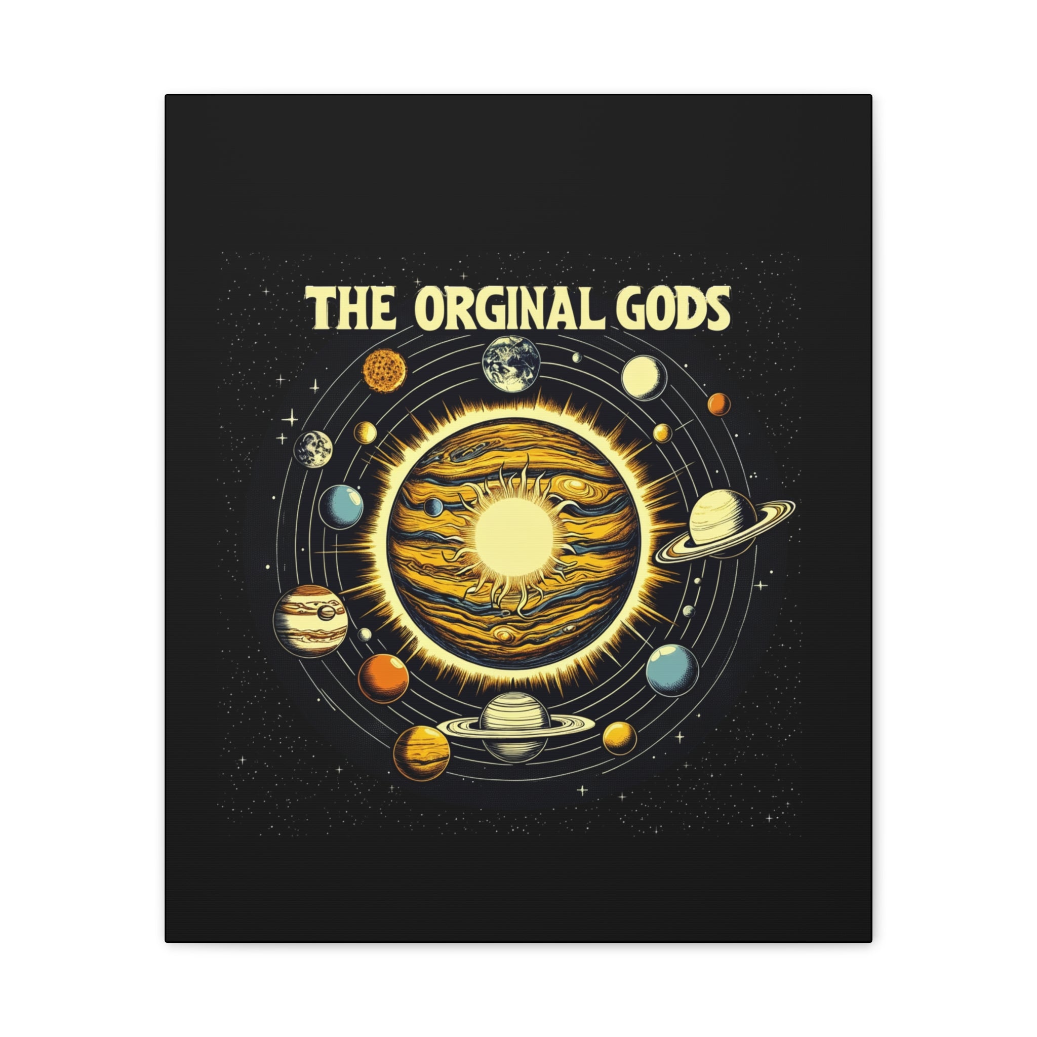 "The Original Gods" Canvas Wall Art — Classic Planetary Picture