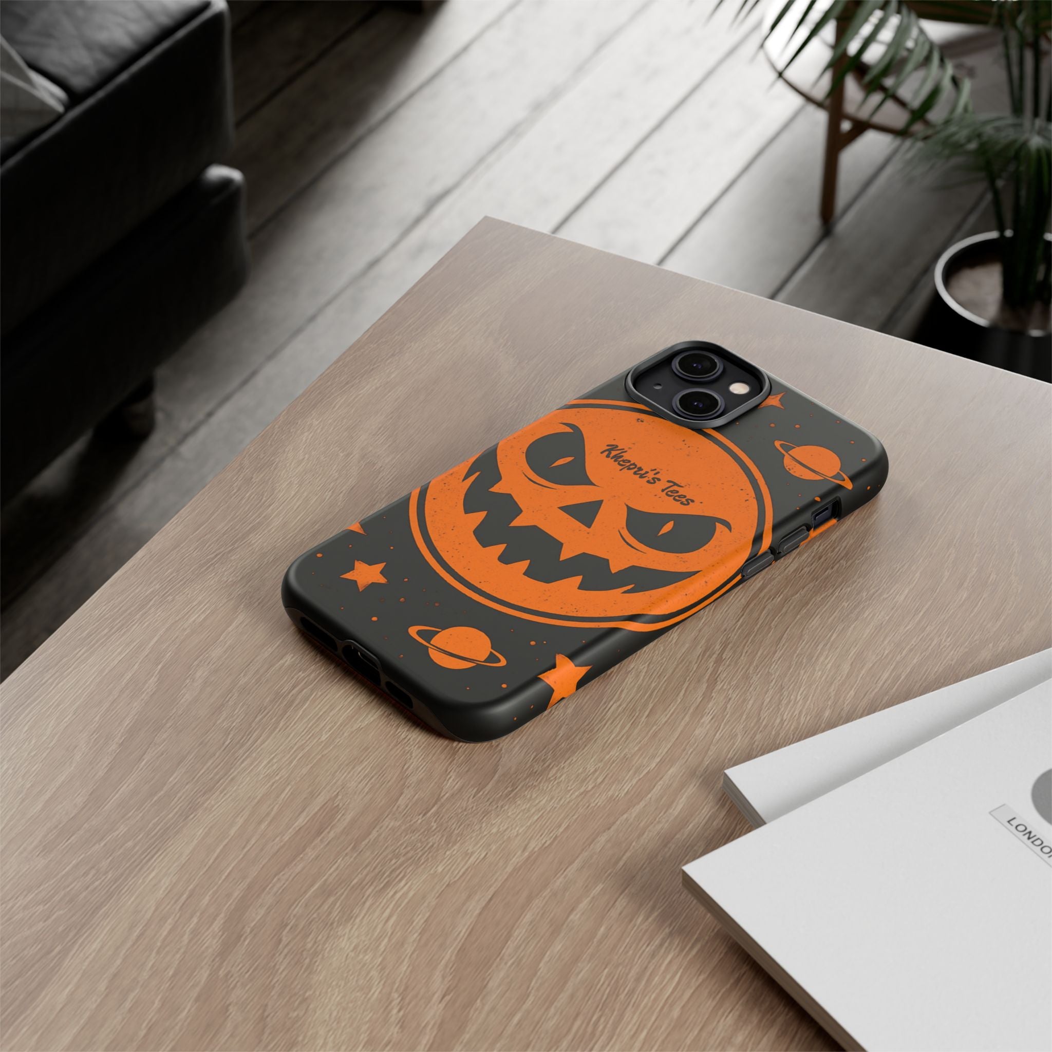 Halloween Phone Case, Spooky Cell Phone Cover, Tough Case for Halloween Lovers, Galaxy Print Phone Accessory, Kids & Adults Gift