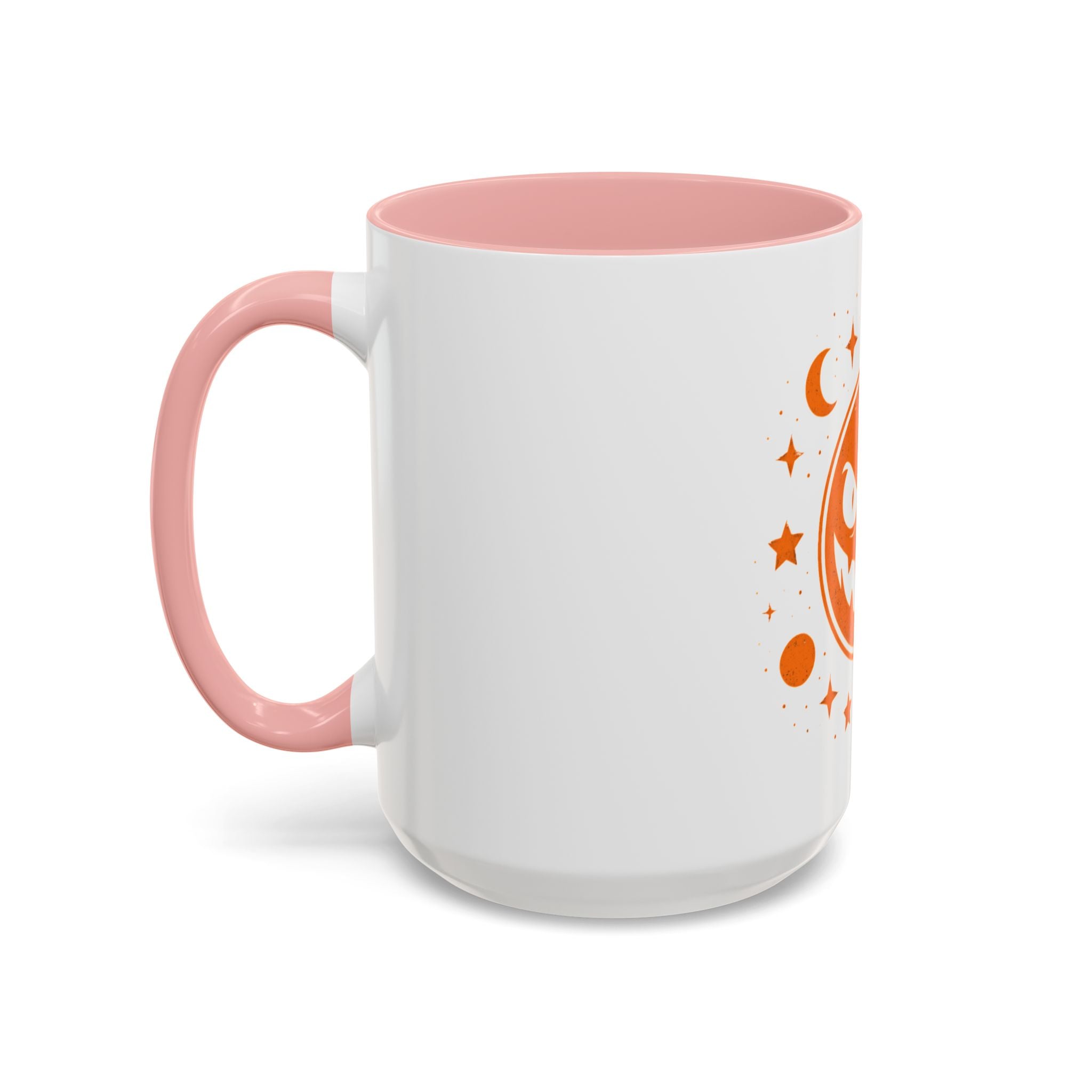 Cosmic Grin Coffee Mug - Fun Space Design, Halloween Gift, Unique Ceramic Mug, Sci-Fi Lover's Drinkware, Planetary Decor