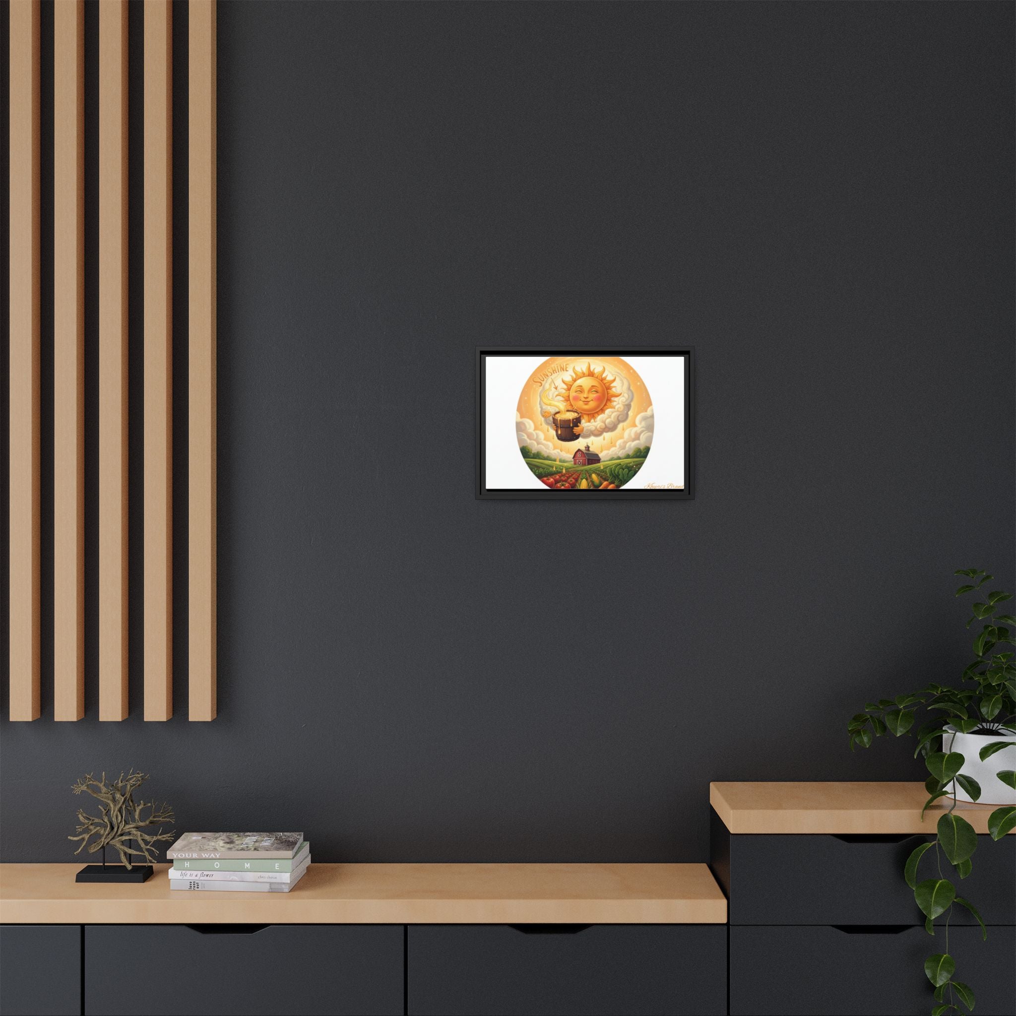 Sun Drip-Framed Matte Picture