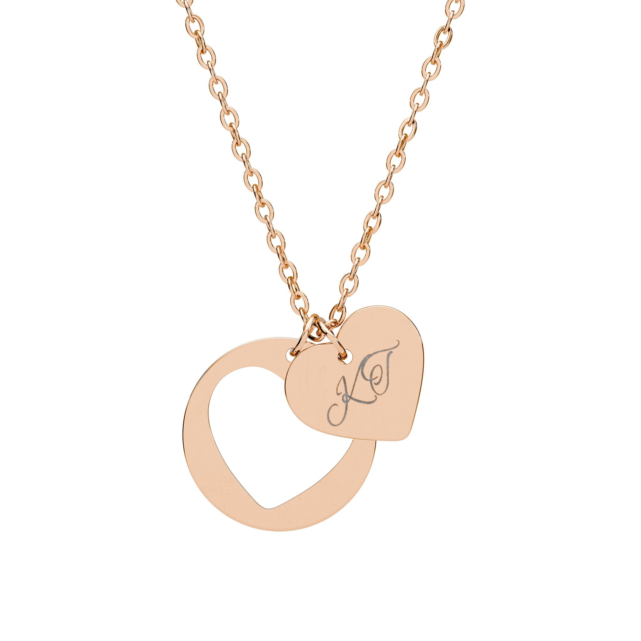Heart of The Sun- Cutout Necklace- (Silver or Rose Gold)
