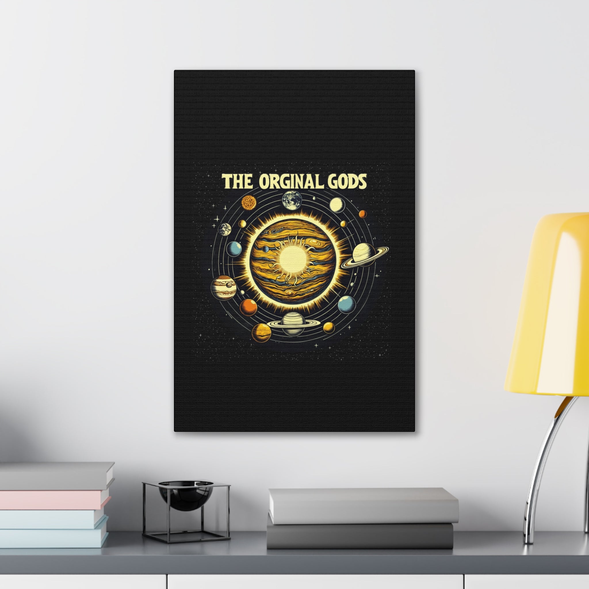 "The Original Gods" Canvas Wall Art — Classic Planetary Picture