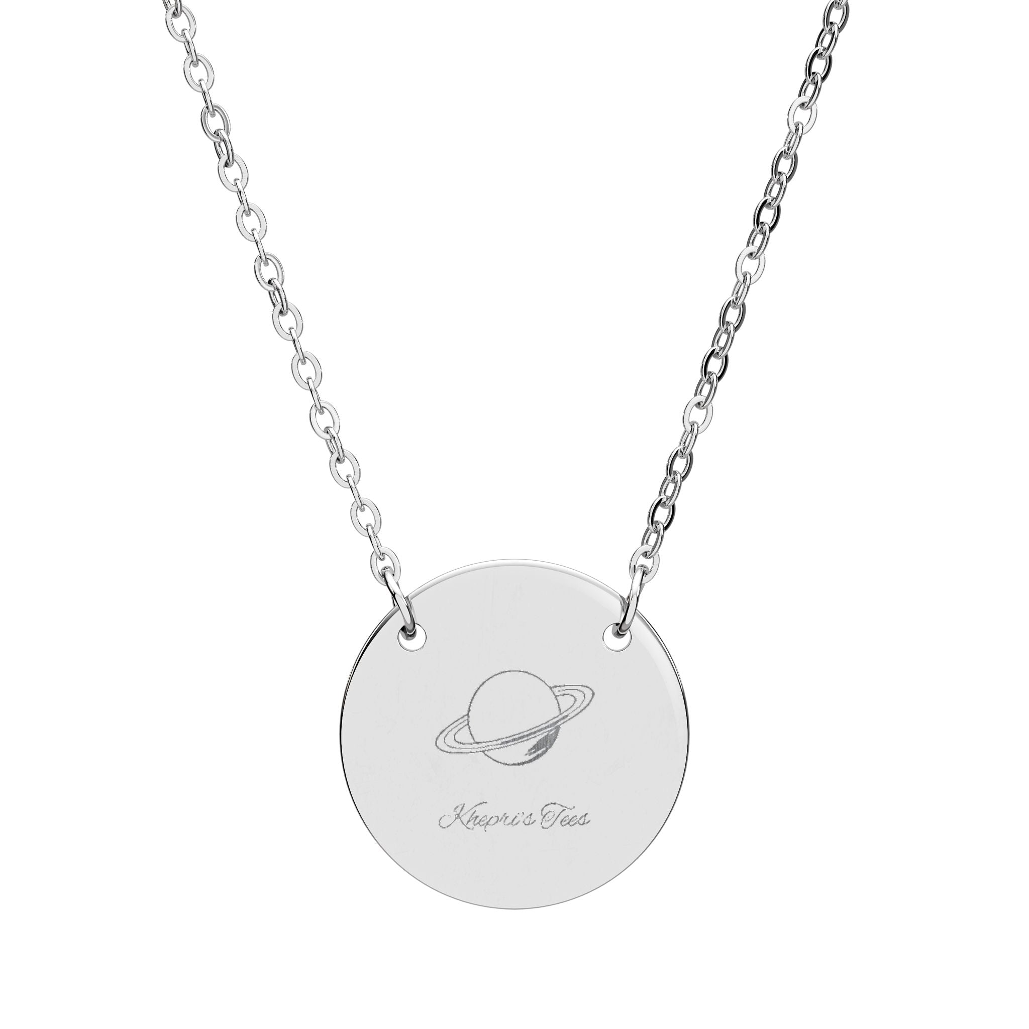 Saturn Circle Necklace — Pendant