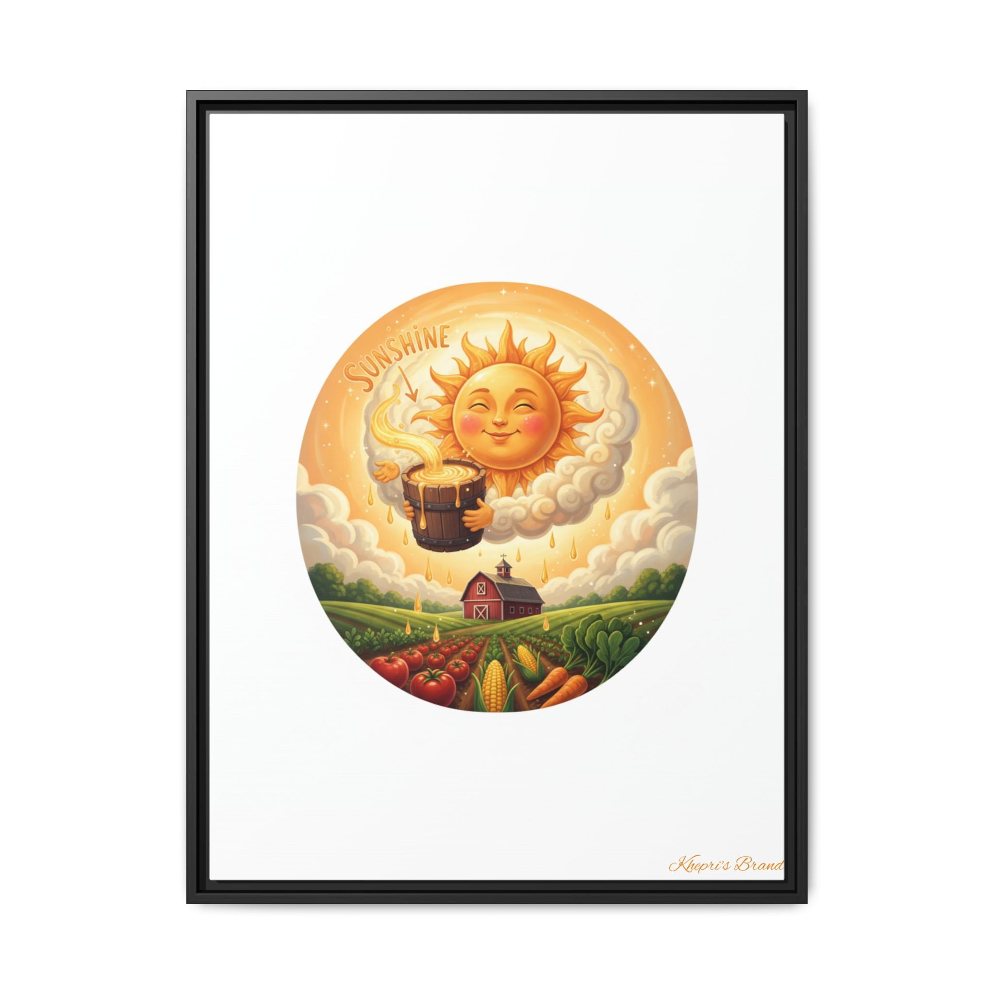 Sun Drip-Framed Matte Picture