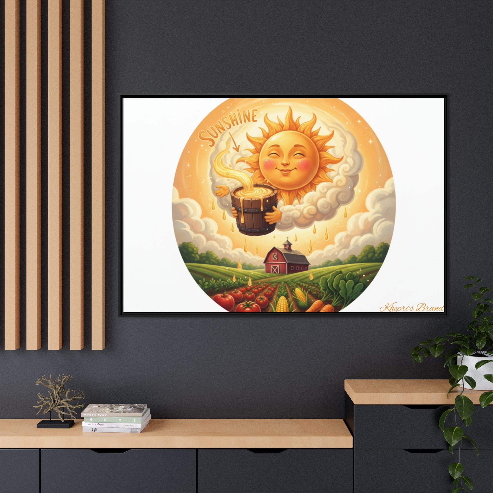 Sun Drip-Framed Matte Picture