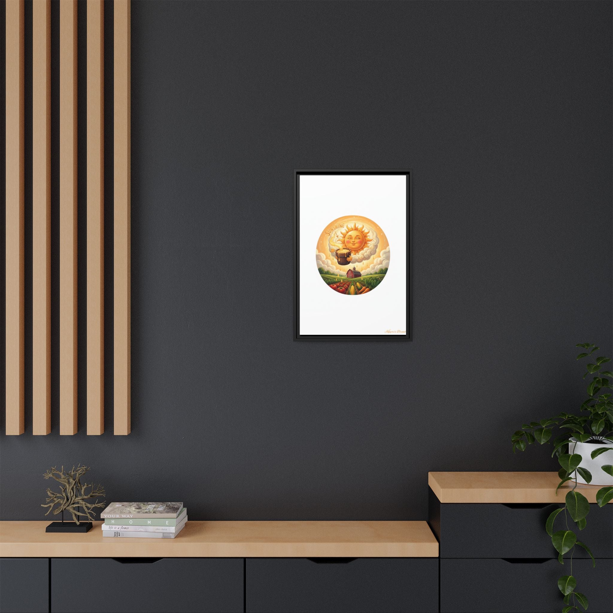 Sun Drip-Framed Matte Picture