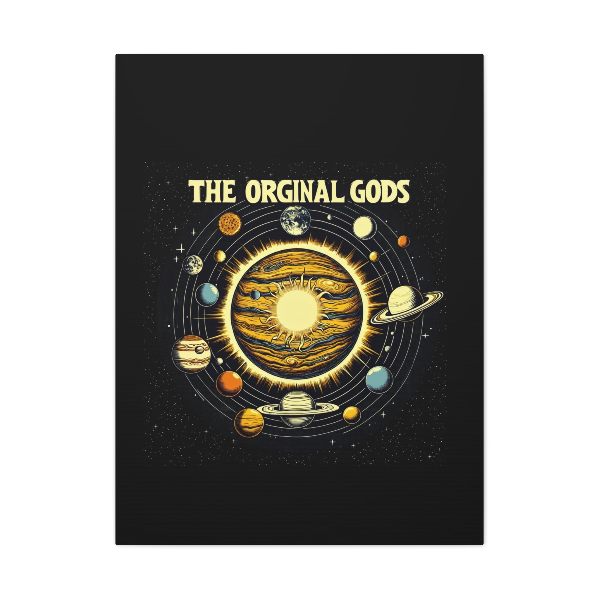 "The Original Gods" Canvas Wall Art — Classic Planetary Picture