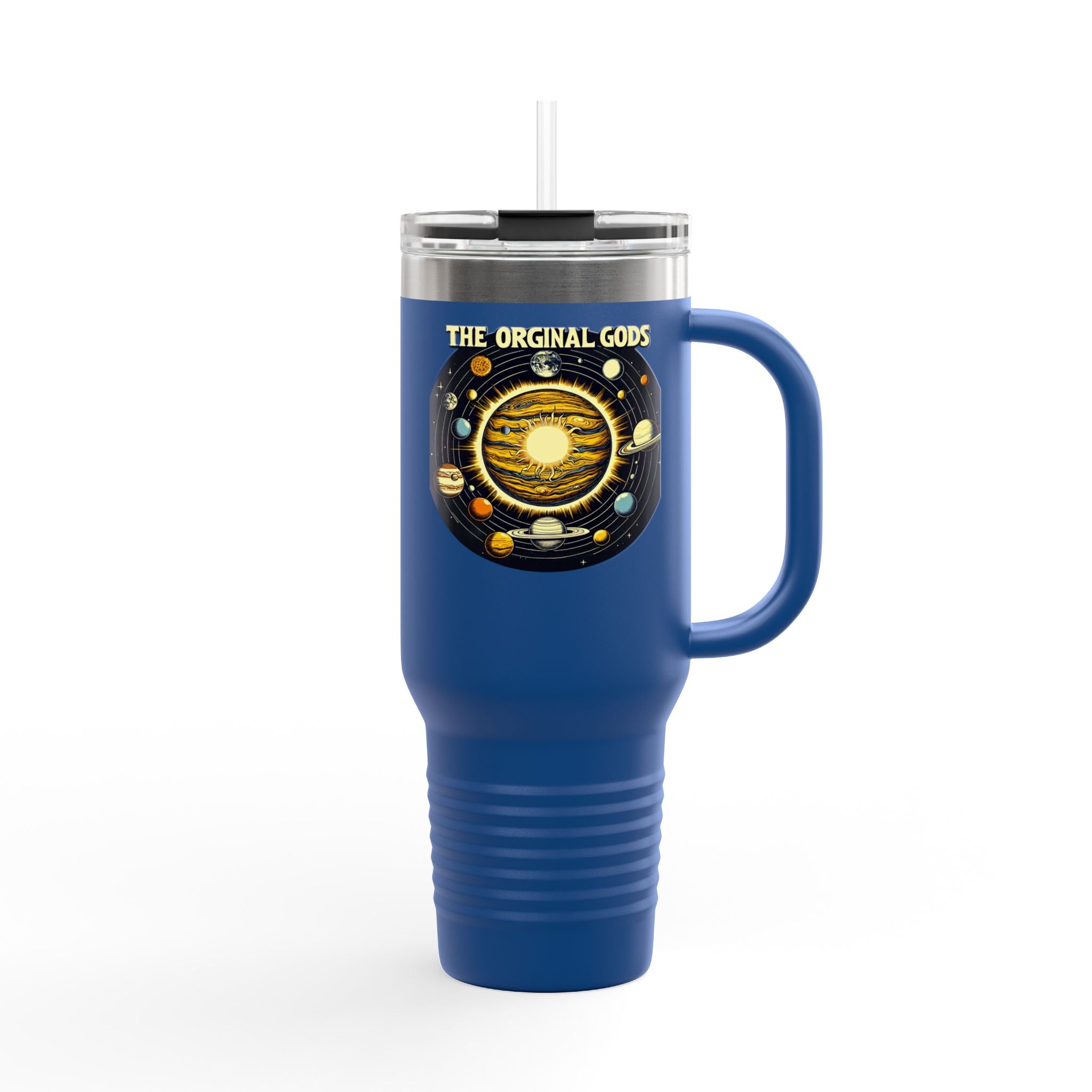 "The Original Gods" 40oz Insulated Travel Mug —Solar System Design