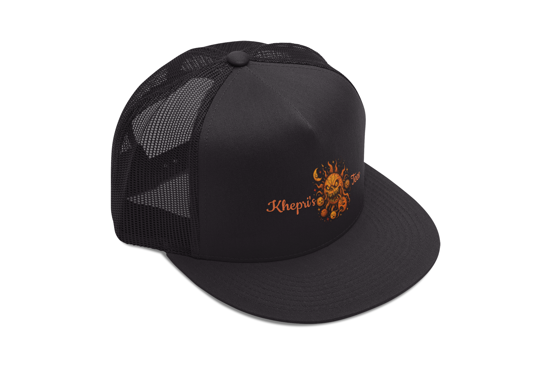 KT Monster Sun Hat-Flat Bill Cap (Embroidery)