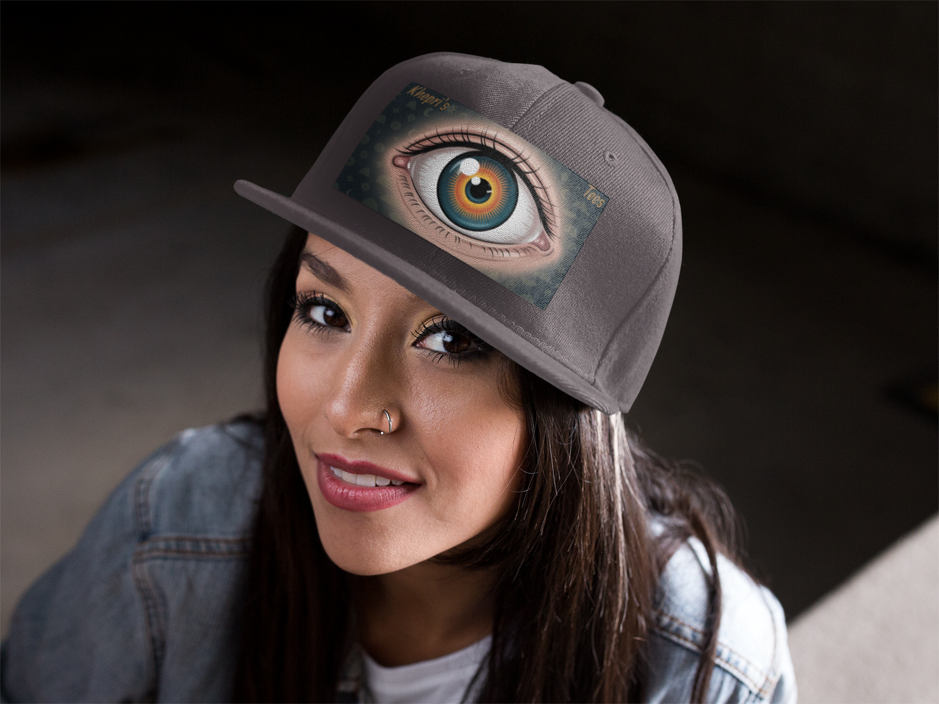 Tri-Eye  Cap,Gift for Conscious Men, Casual Style, Everyday Wear, Adjustable Cap